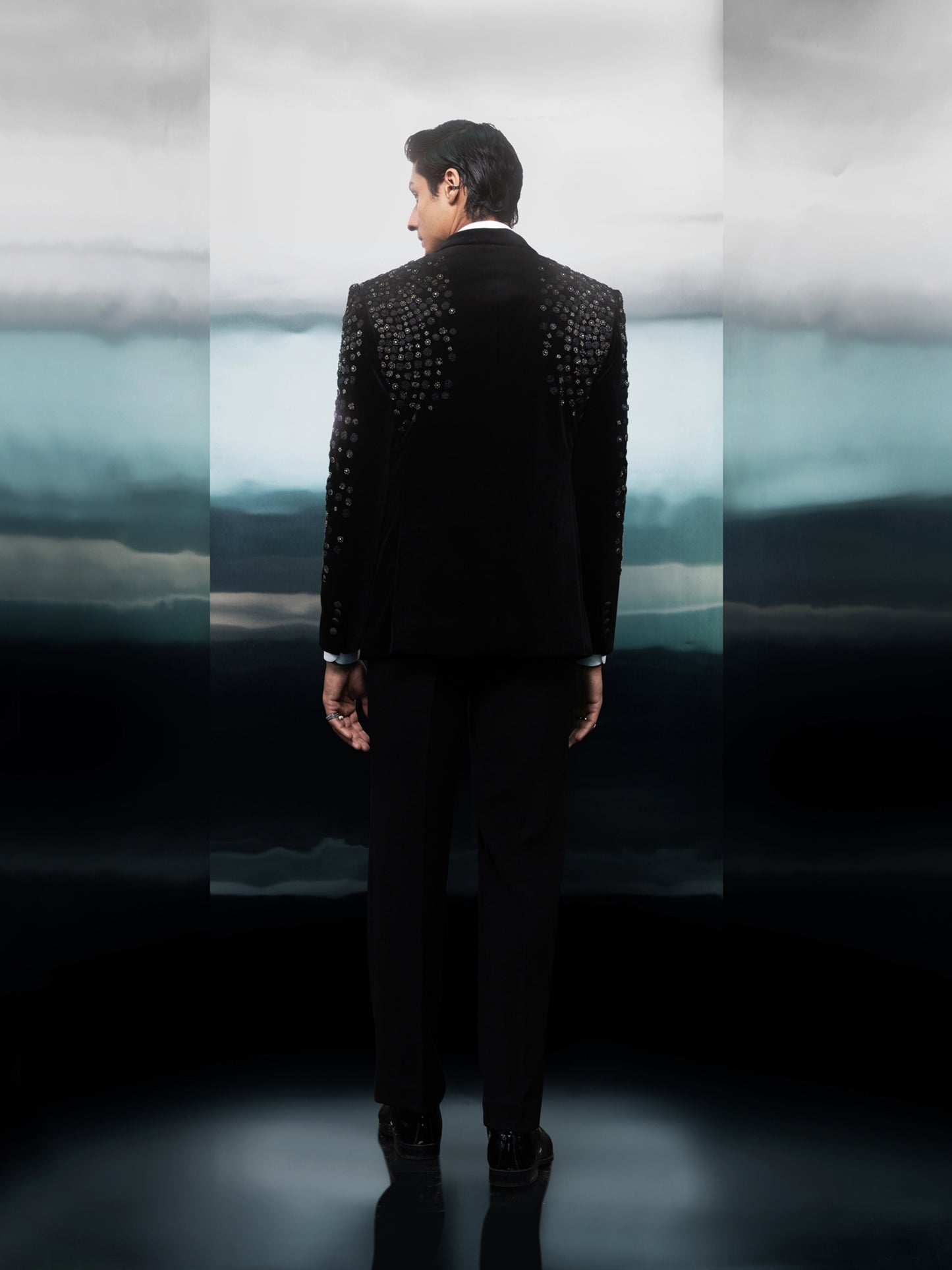Embellished Velvet Tuxedo