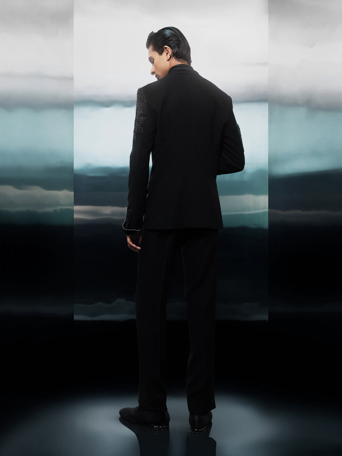 Obsidian Bloom Embroidered Tuxedo