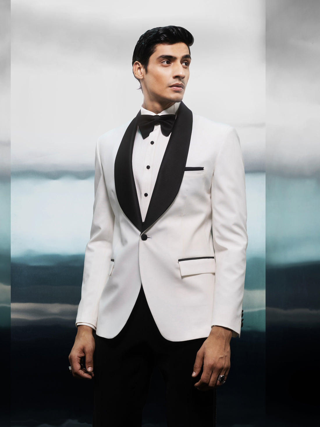 Classic Eclipse White and Black Tuxedo