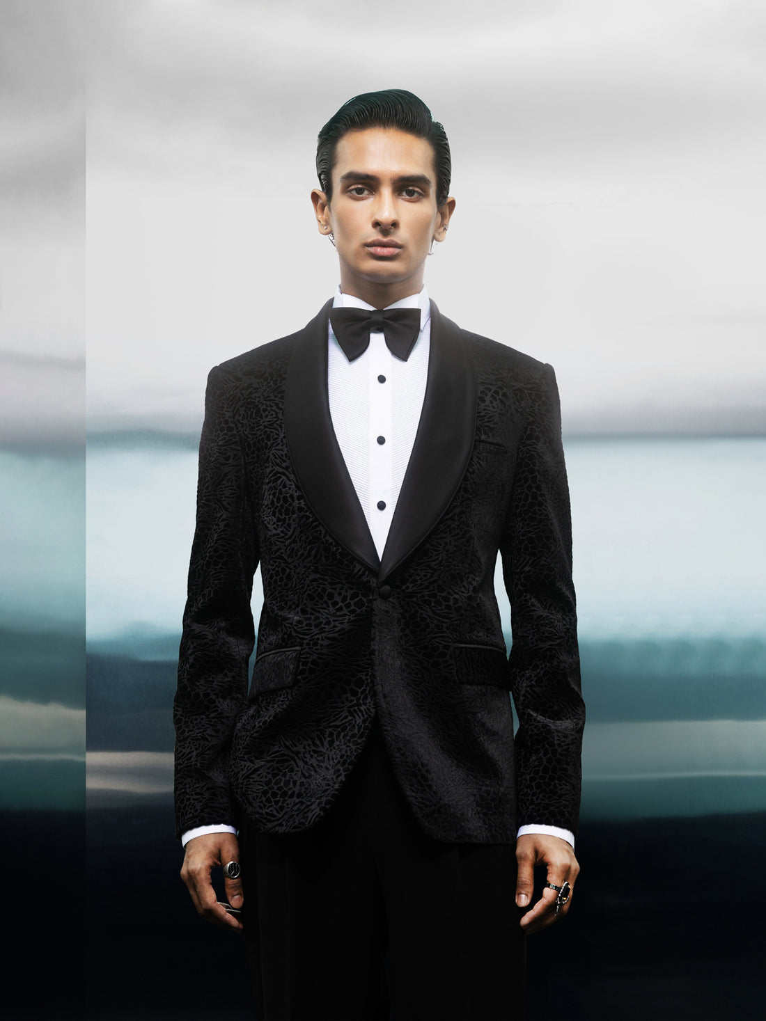 Midnight Velvet Mosaic Tuxedo