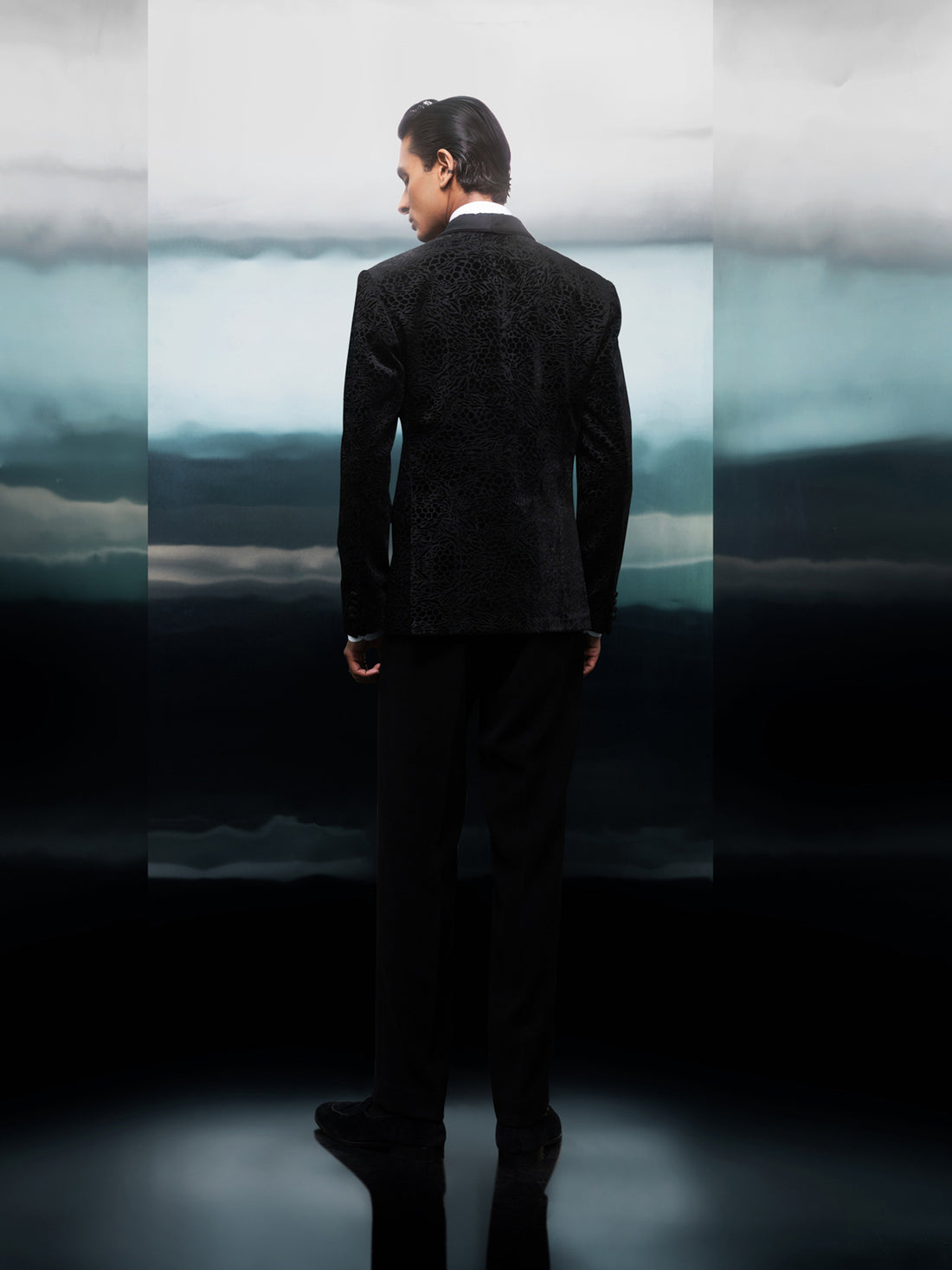 Midnight Velvet Mosaic Tuxedo