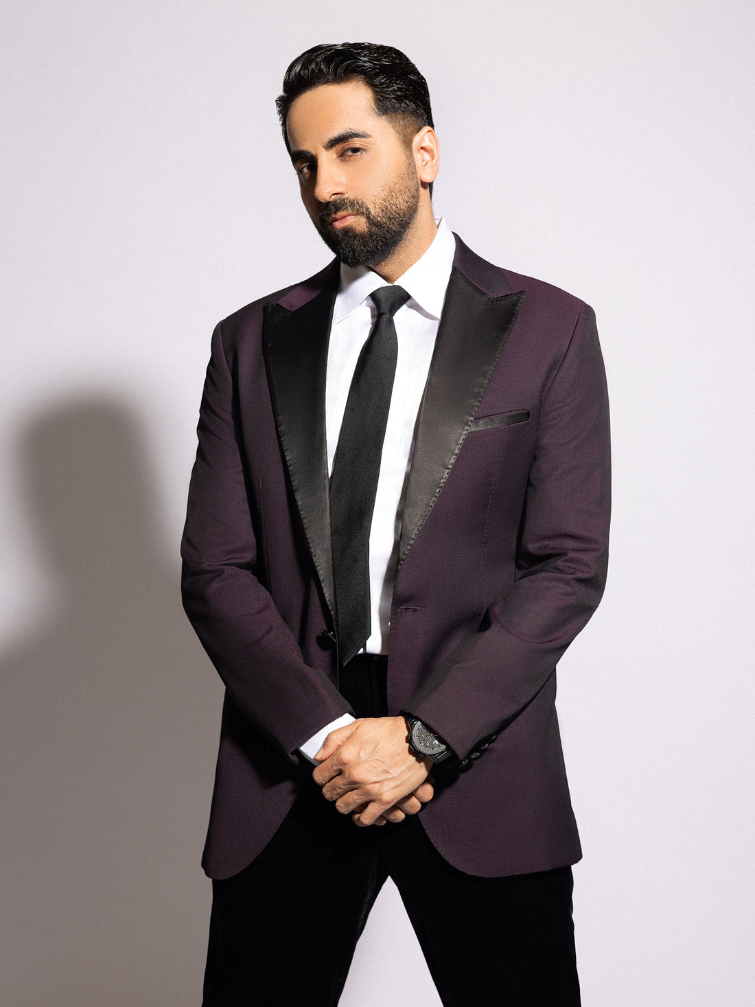 Ayushmann Khurrana • In Classic Satin Lapel Tuxedo