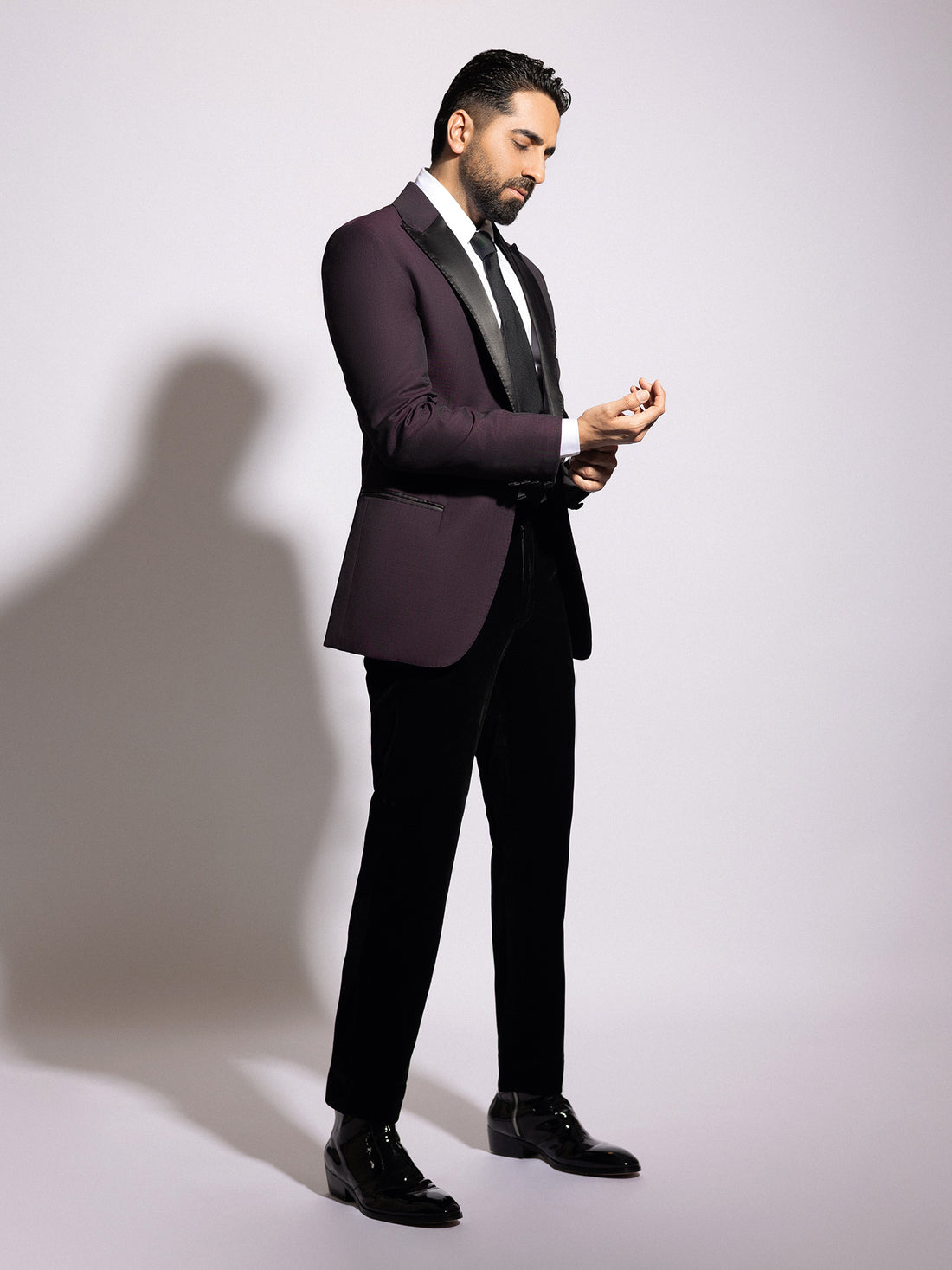 Ayushmann Khurrana • In Classic Satin Lapel Tuxedo