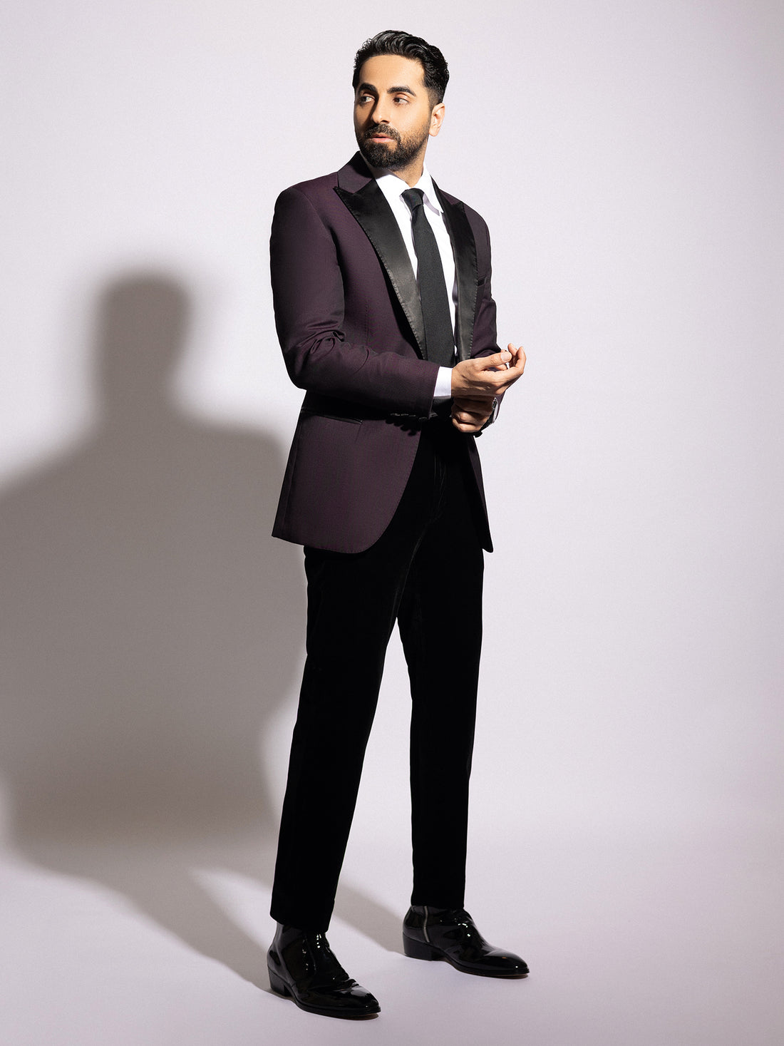 Ayushmann Khurrana • In Classic Satin Lapel Tuxedo