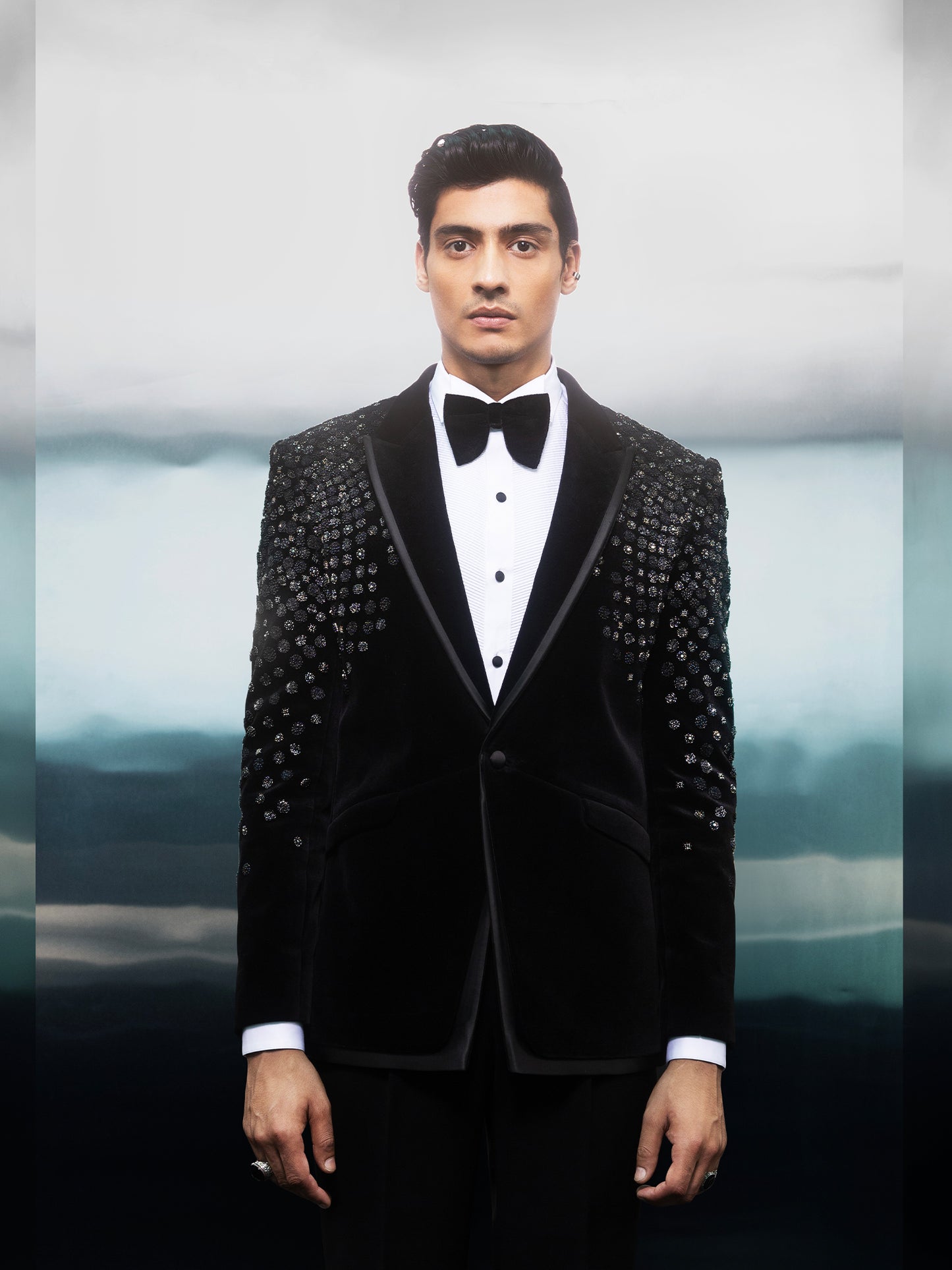 Embellished Velvet Tuxedo