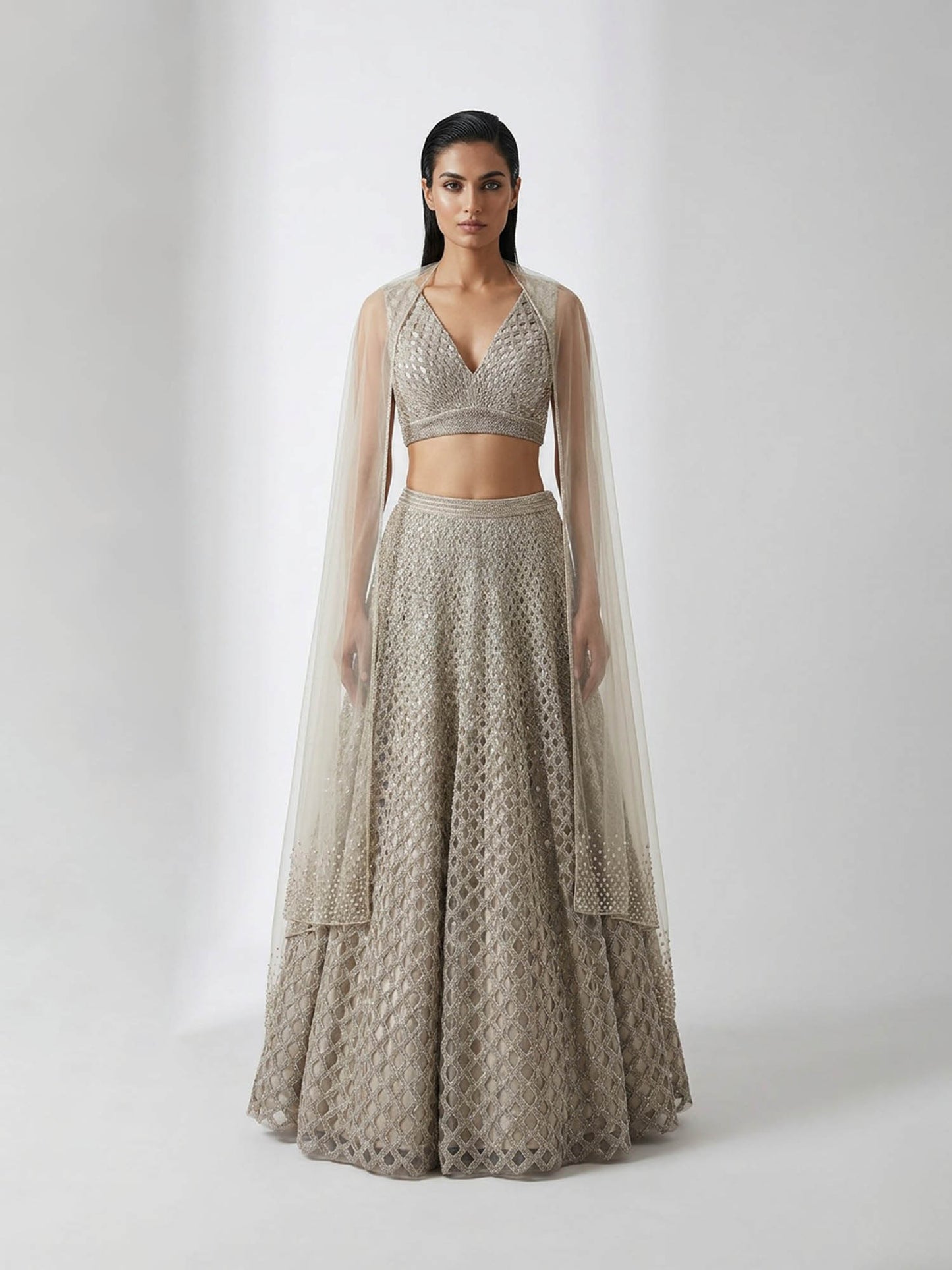 Florin Cutwork Lehenga