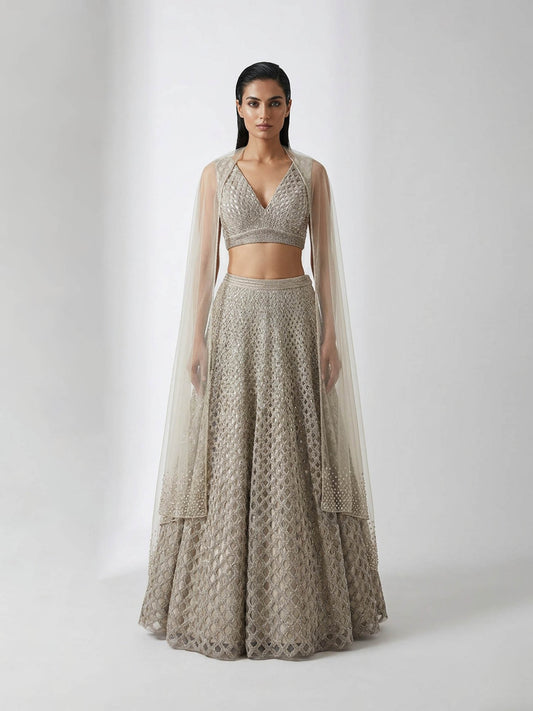 Florin Cutwork Lehenga