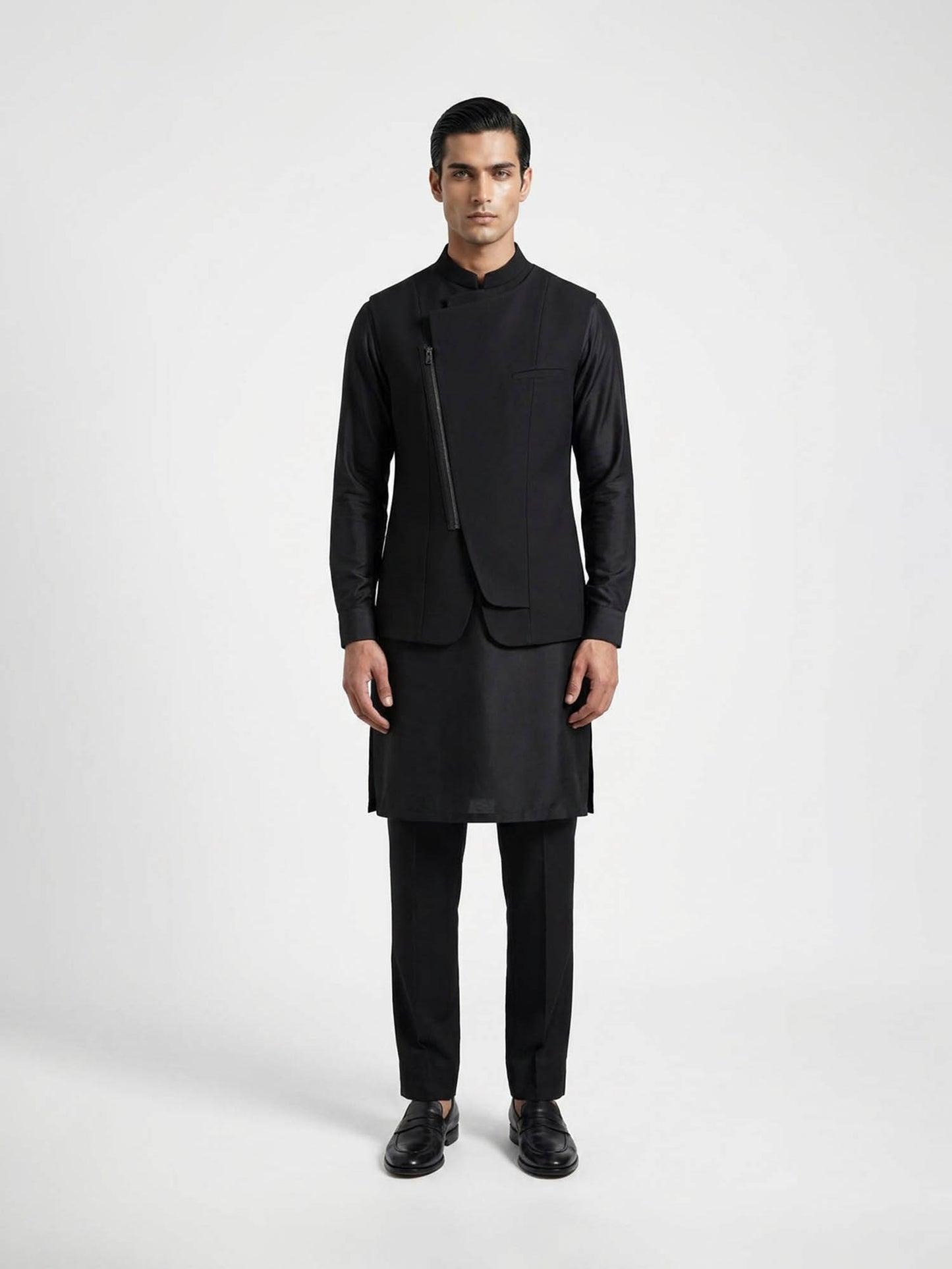 Nocturne Textured Waist Jacket