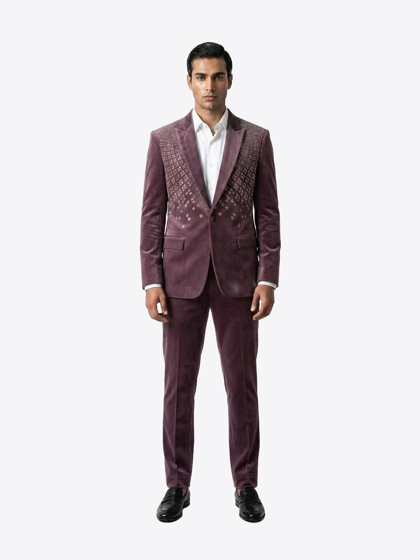 Dust Rose Velvet Tuxedo