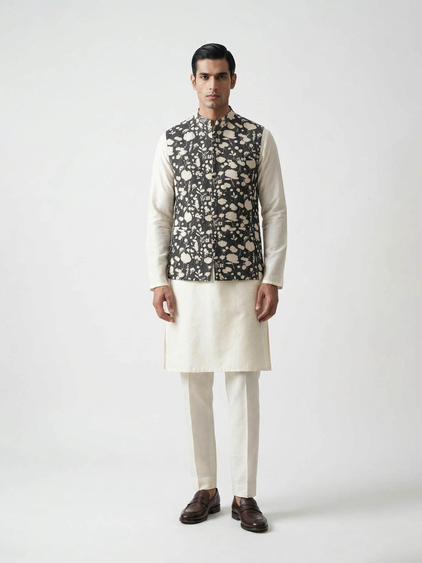 Monochrome Botanical Jacket