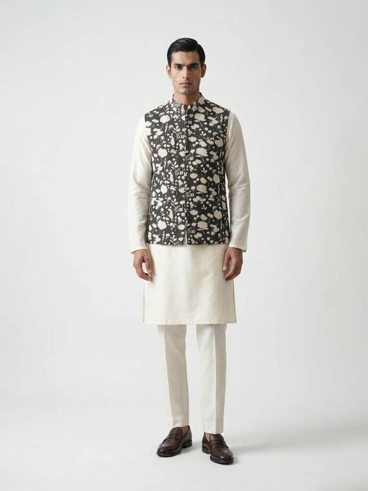 Monochrome Botanical Jacket
