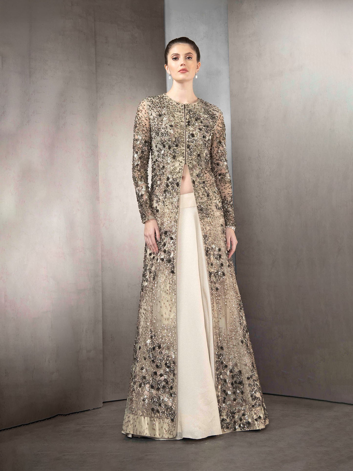 Starlit Cascade Gown