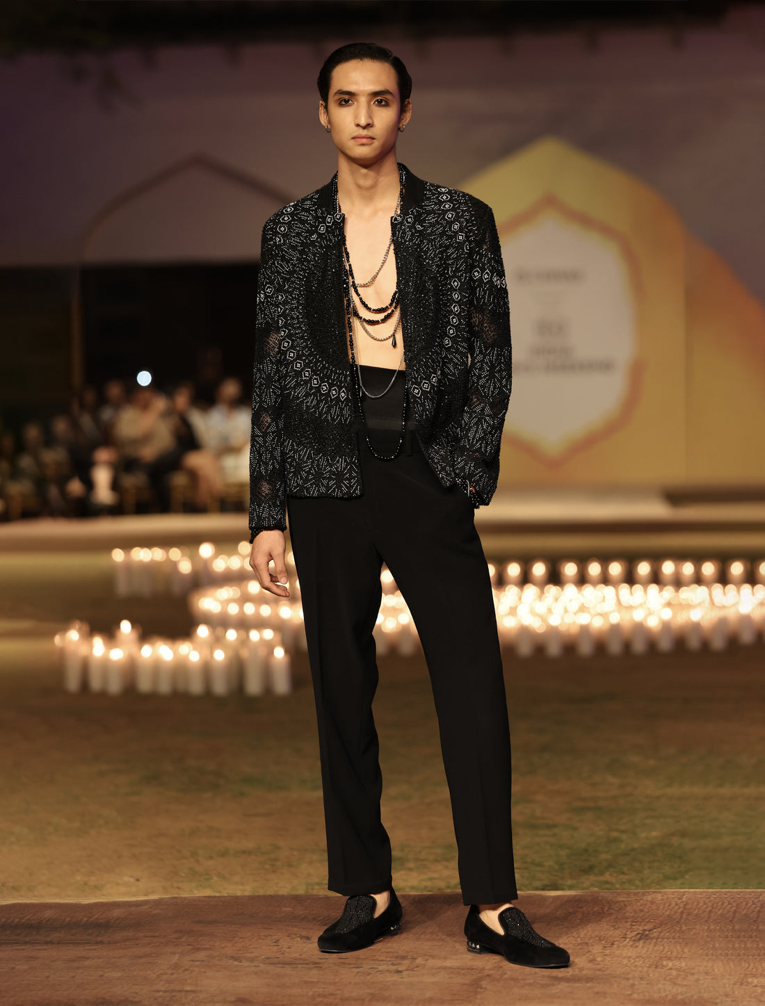 Black Front Open Eclipse Jacket