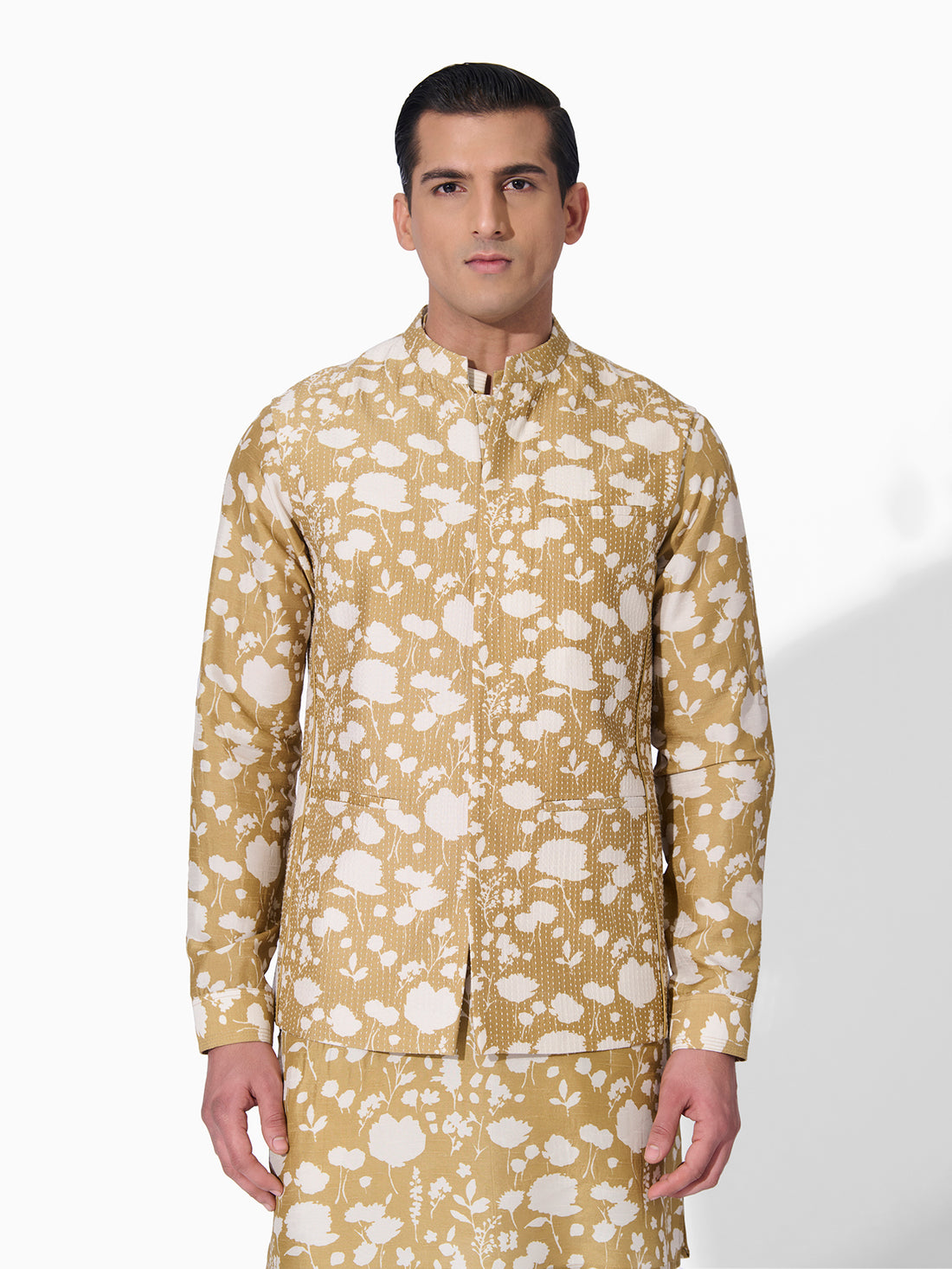 Floral Printed Bundi Set