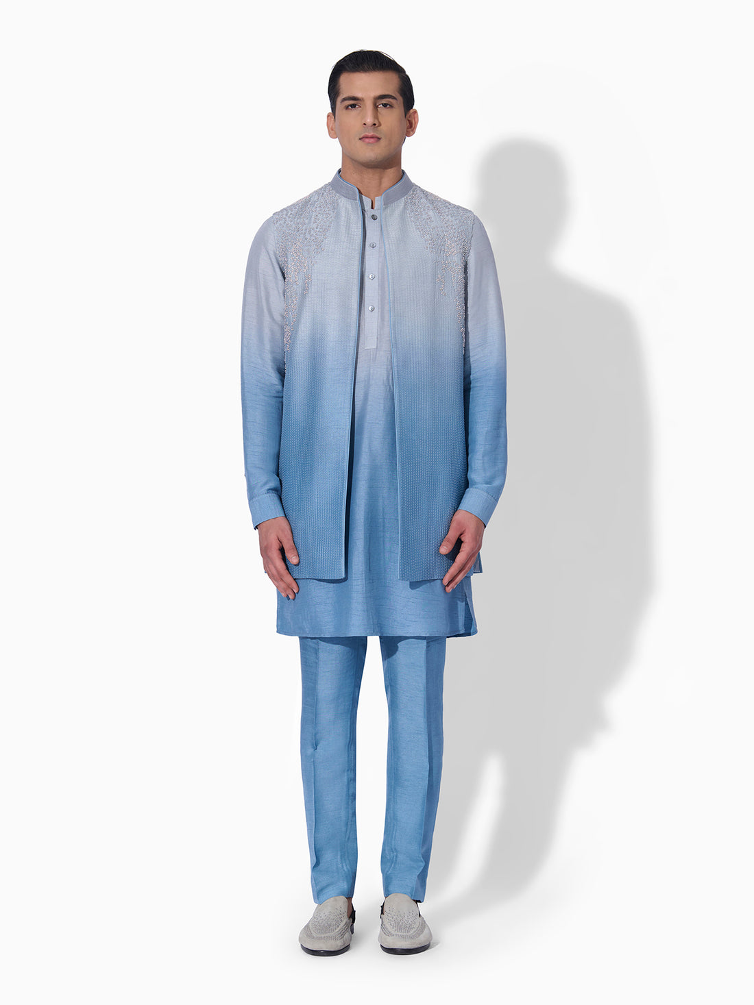 Blue Metal Ombre Bundi Set