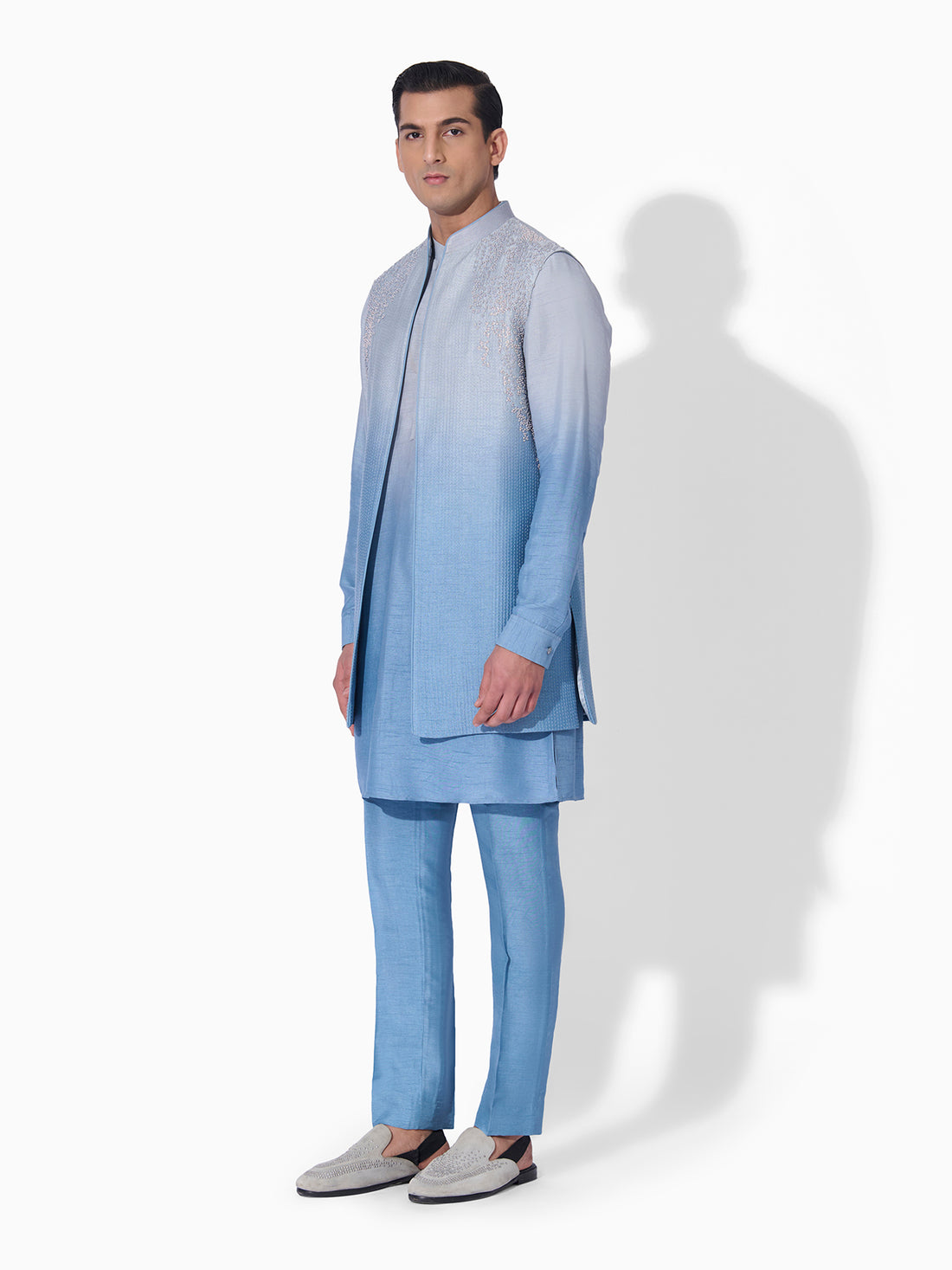 Blue Metal Ombre Bundi Set