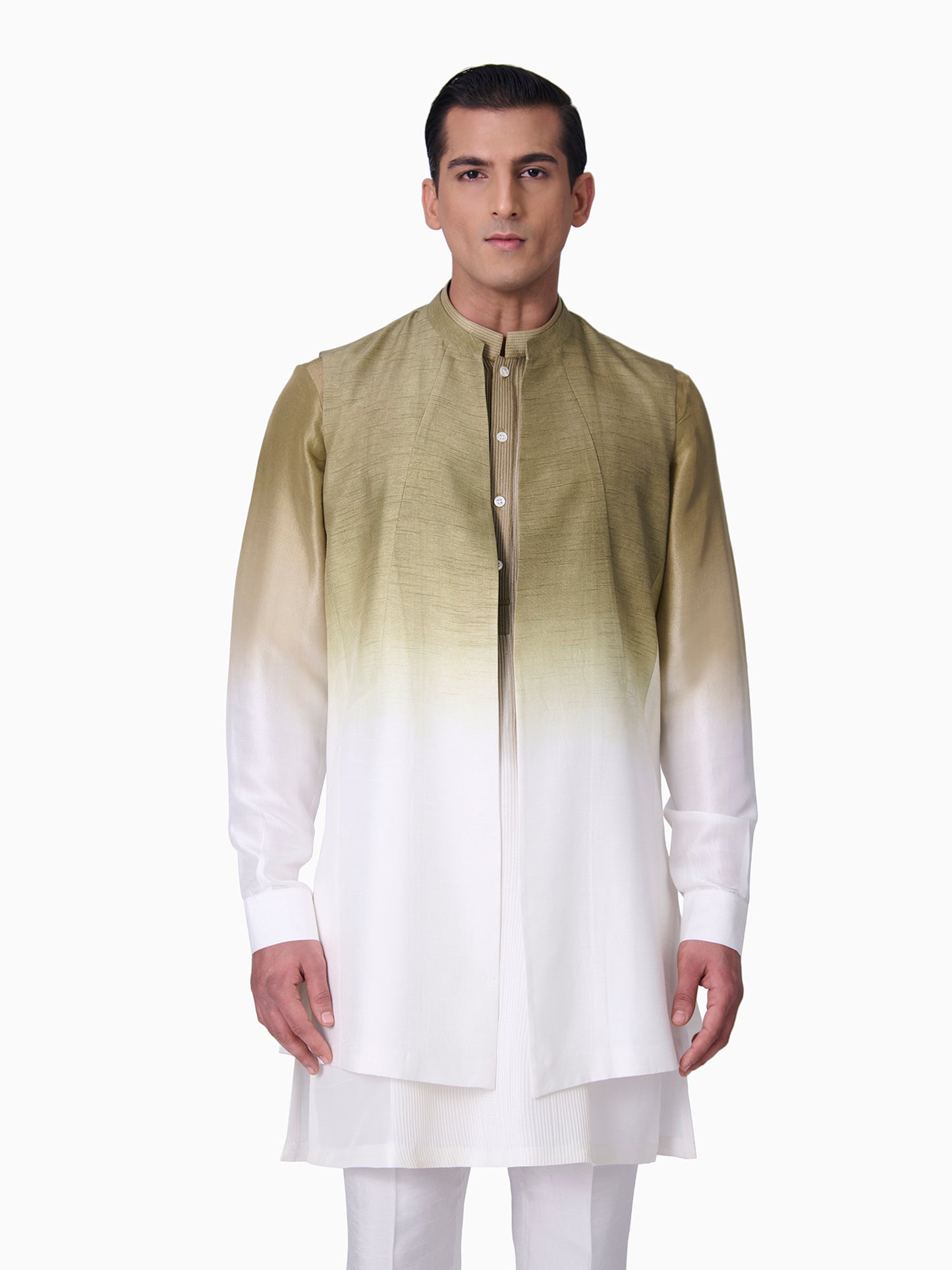 Leaf Green Ombre Bundi Set