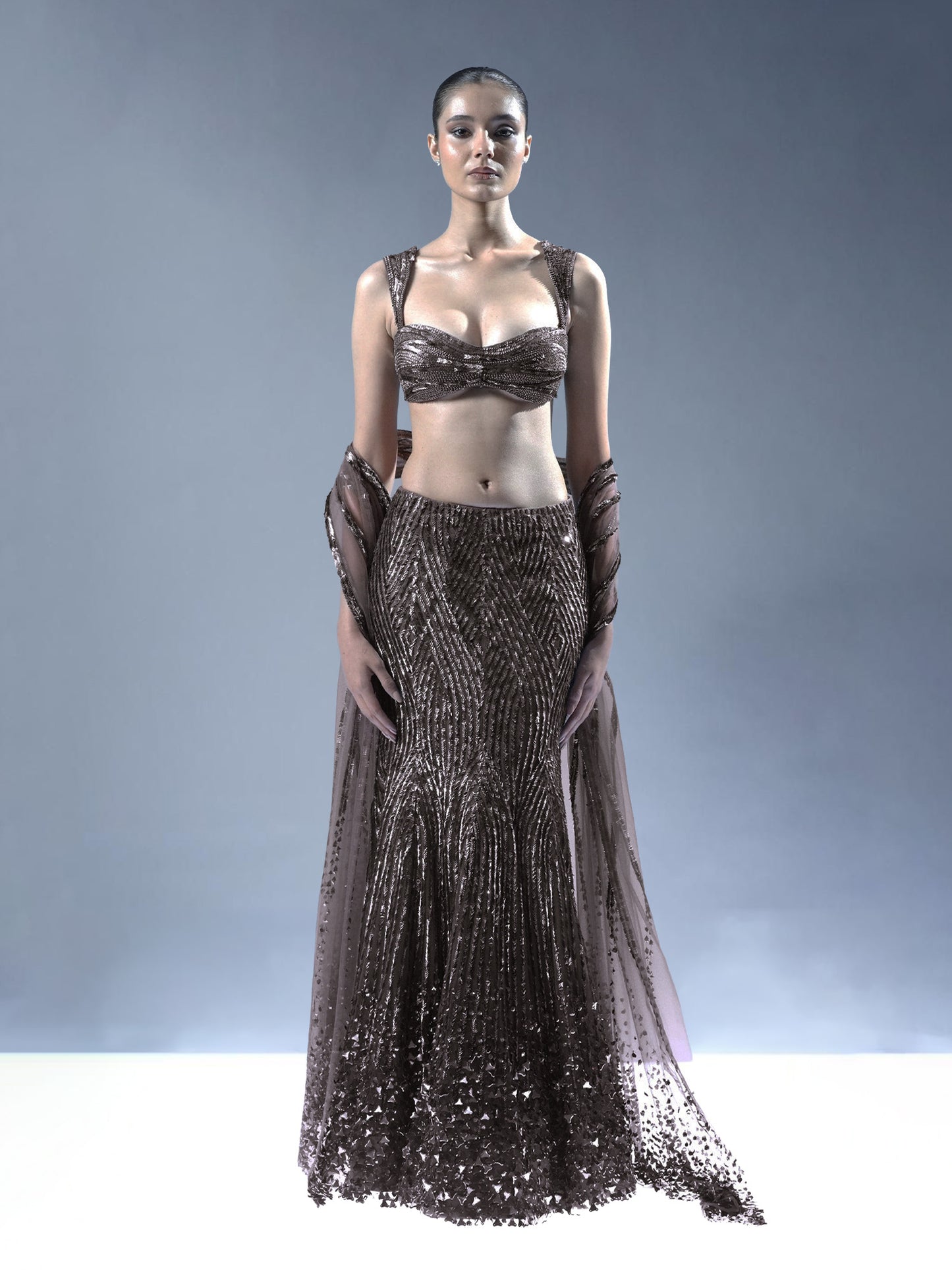 Starlit Cascade Lehenga Set