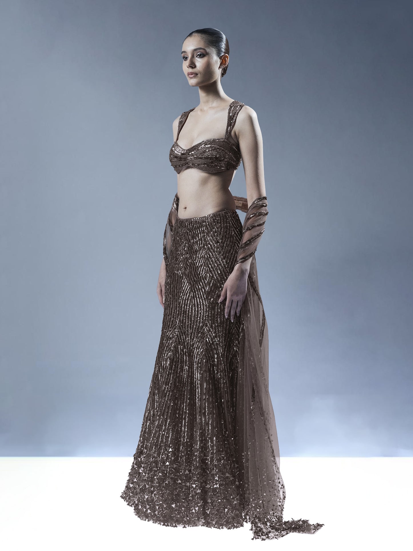 Starlit Cascade Lehenga Set