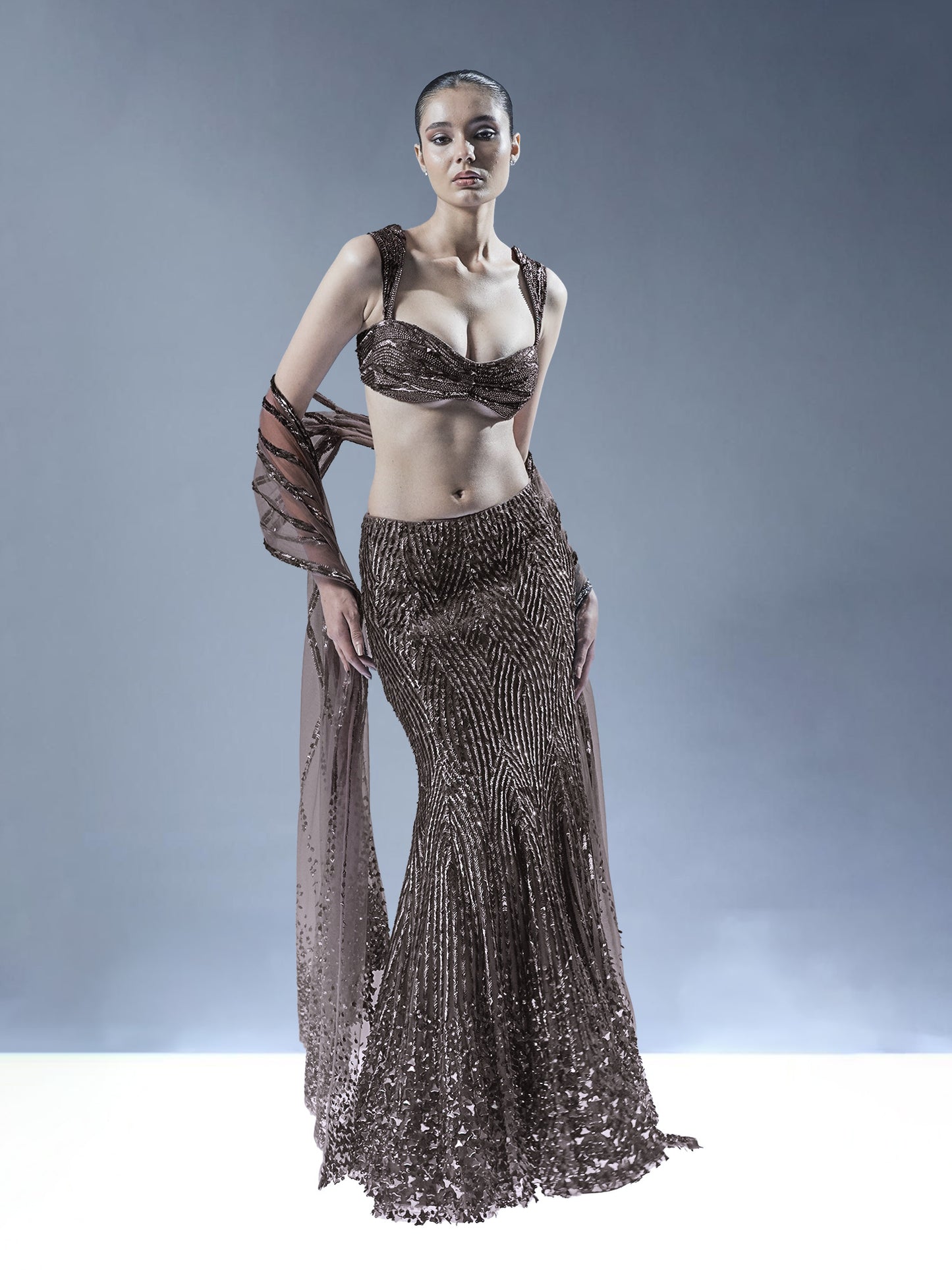 Starlit Cascade Lehenga Set