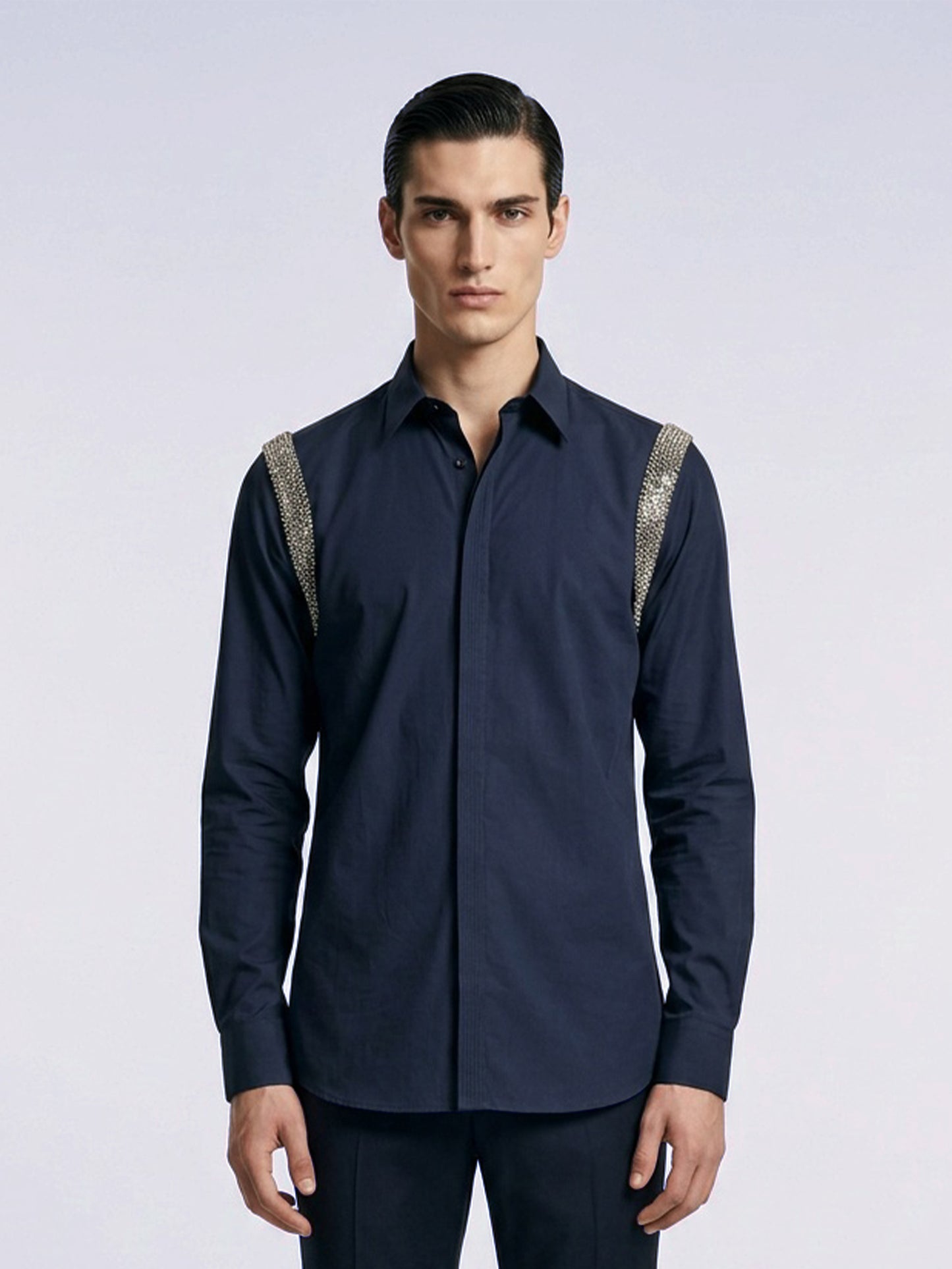 Armhole Embroidery Shirt