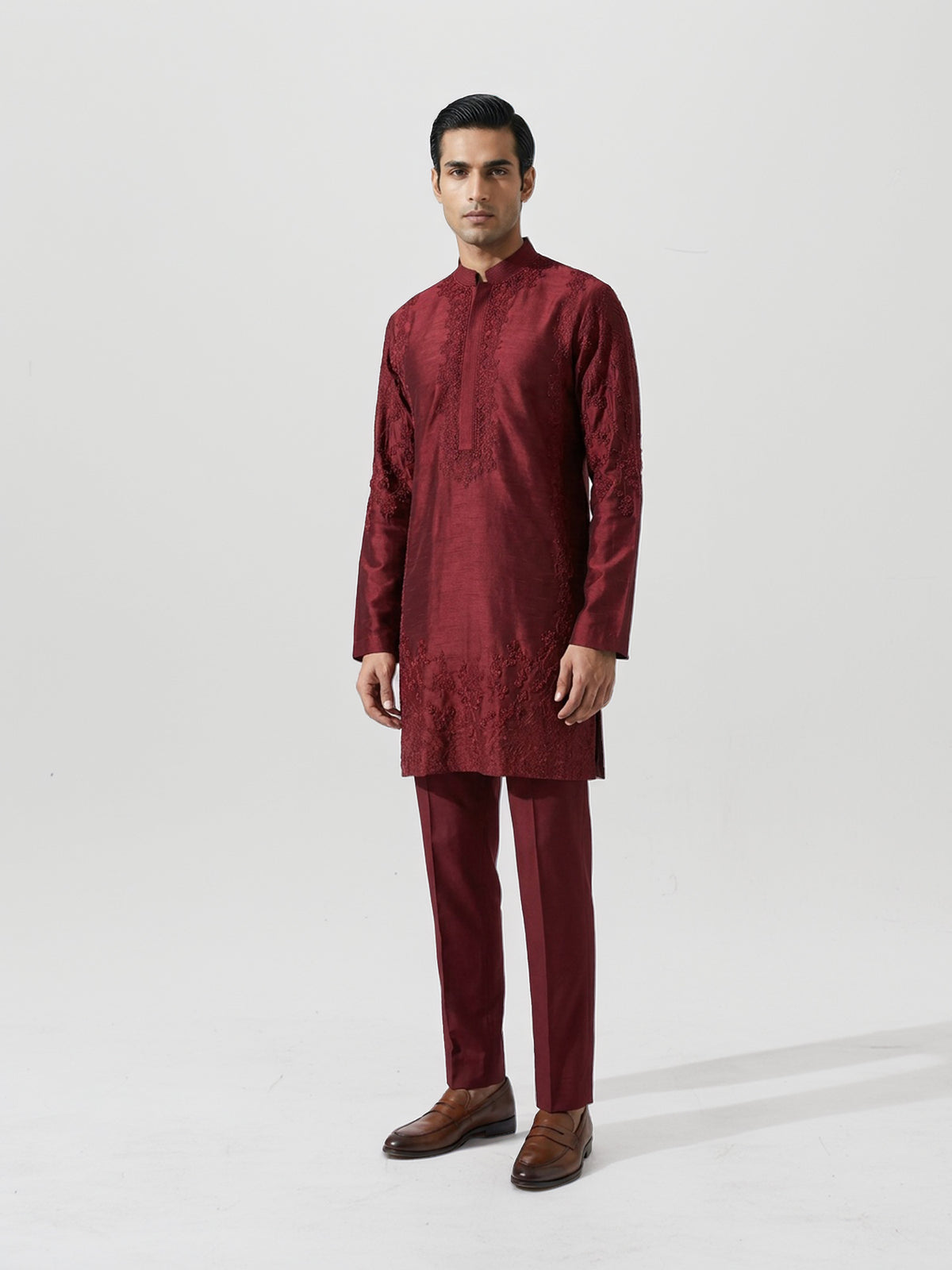 Crimson Reverie Kurta Set