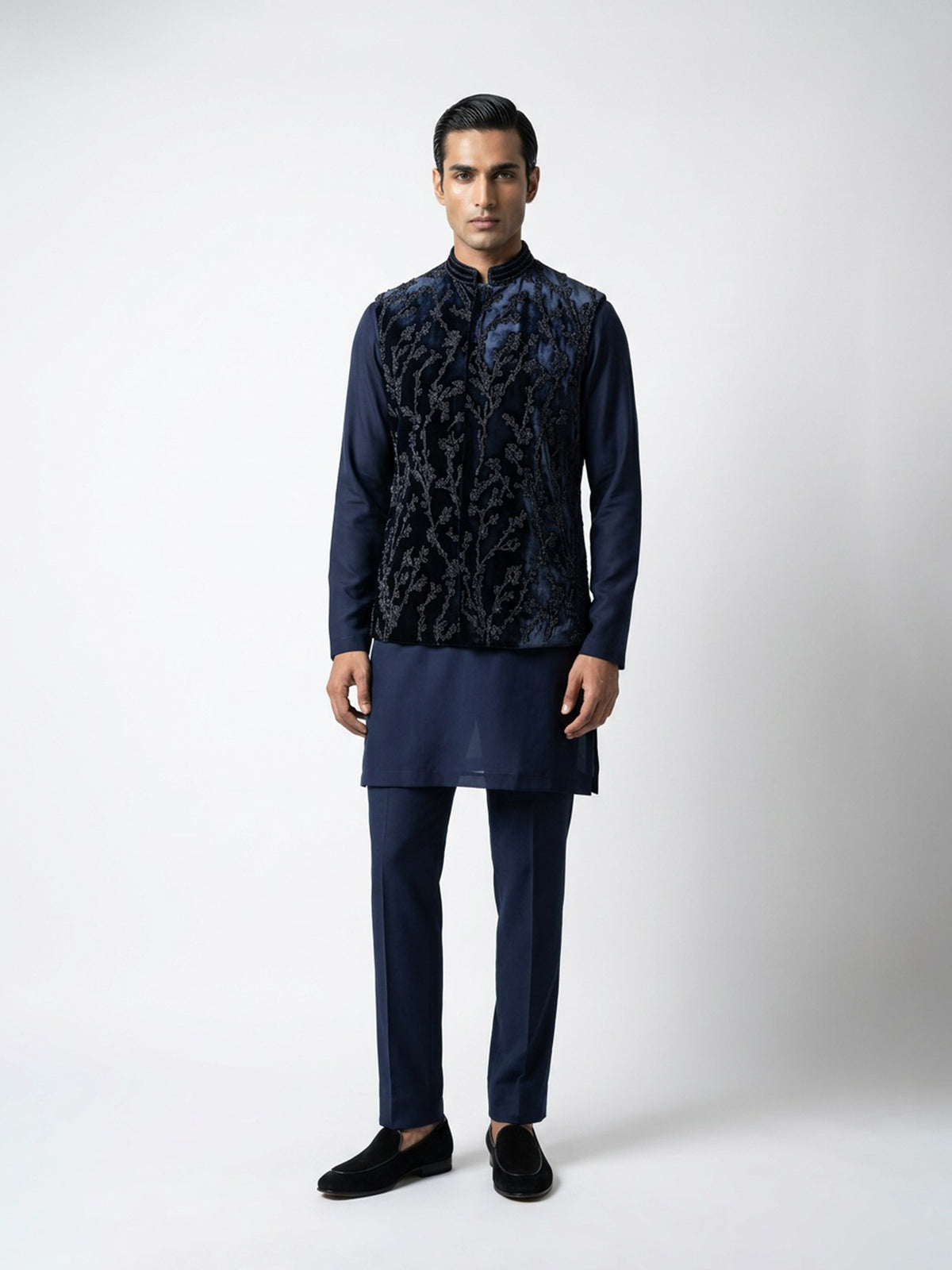 Midnight Vine Waist Jacket Set