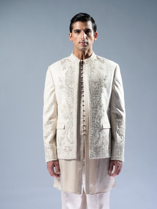 Luminous Shore Bandhgala Set