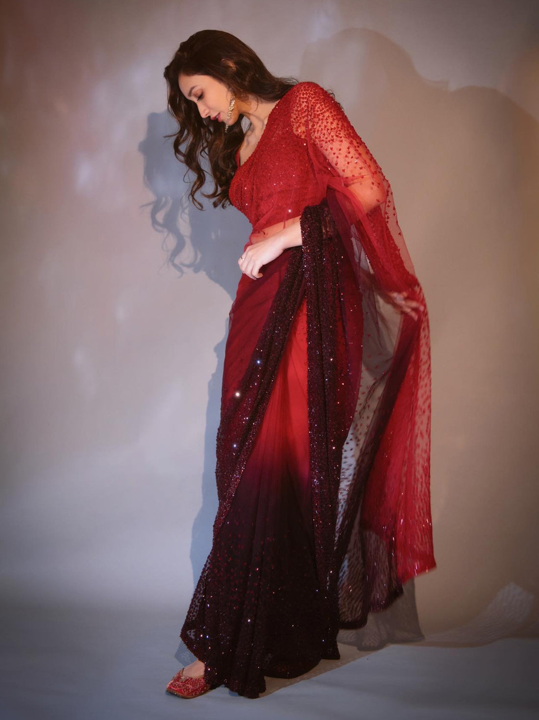 Shreya Chaudhary • In Border Embroidery Saree