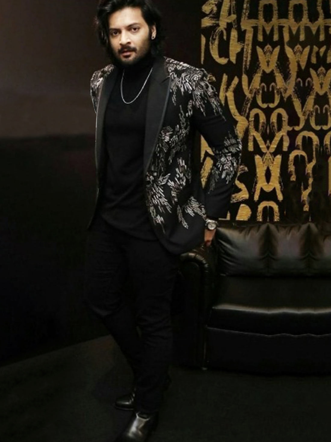Ali Fazal • In Interstellar Metal Embellished Tuxedo