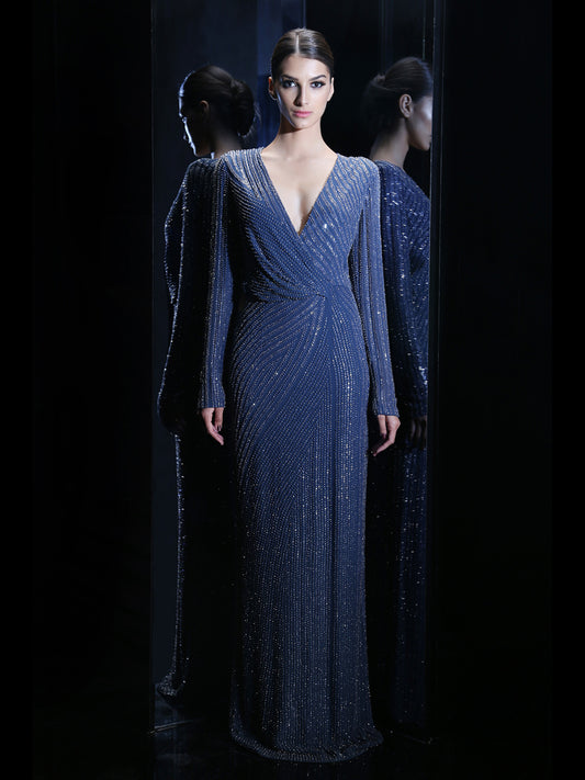 Zenith Mosaic Blue Gown