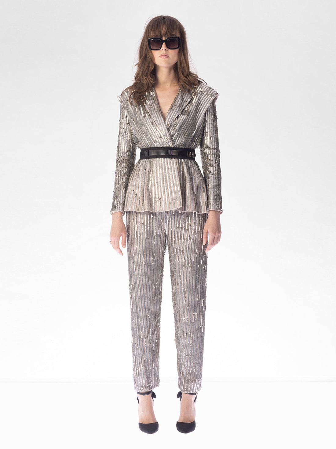 Silver Arrow Sequin Jacket