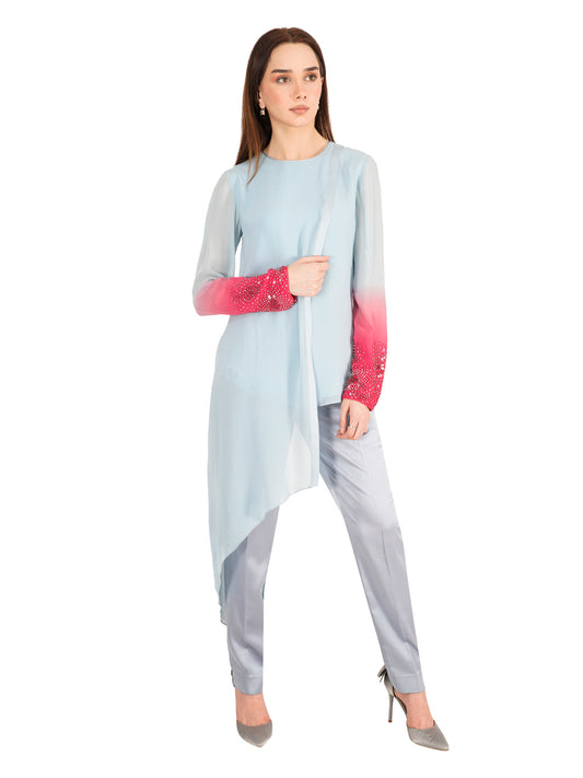 Asymmetric Ombre Top