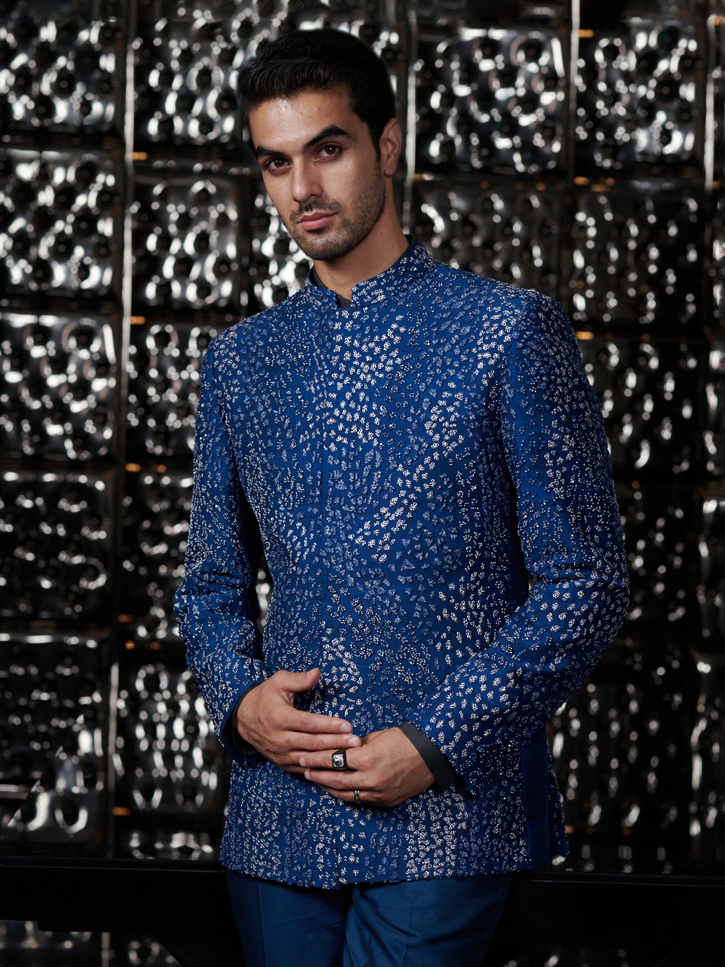 Turquoise Meadow Bandgala Set