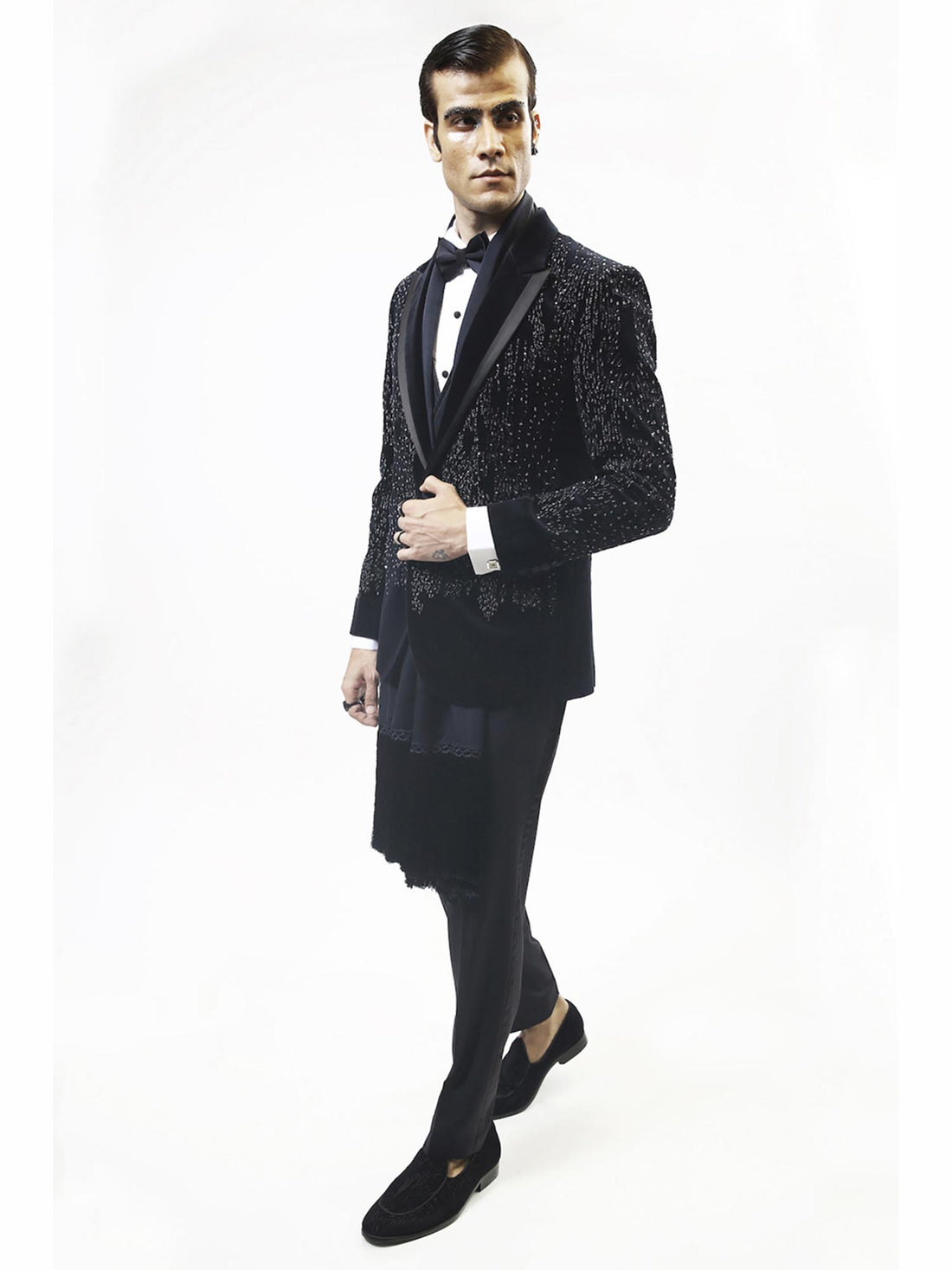 Astral Embellished Tuxedo Set