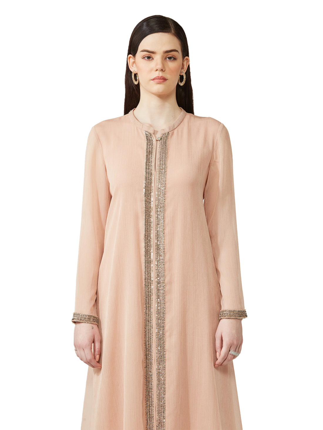 Flared Embellished Kurta Set