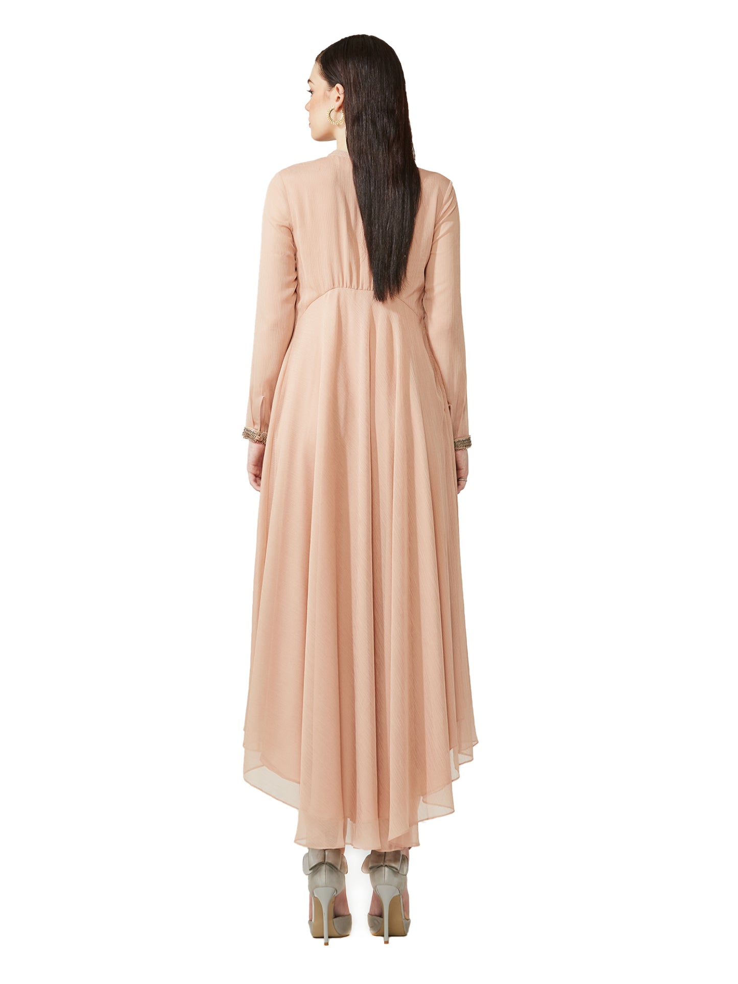 Flared Embellished Kurta Set