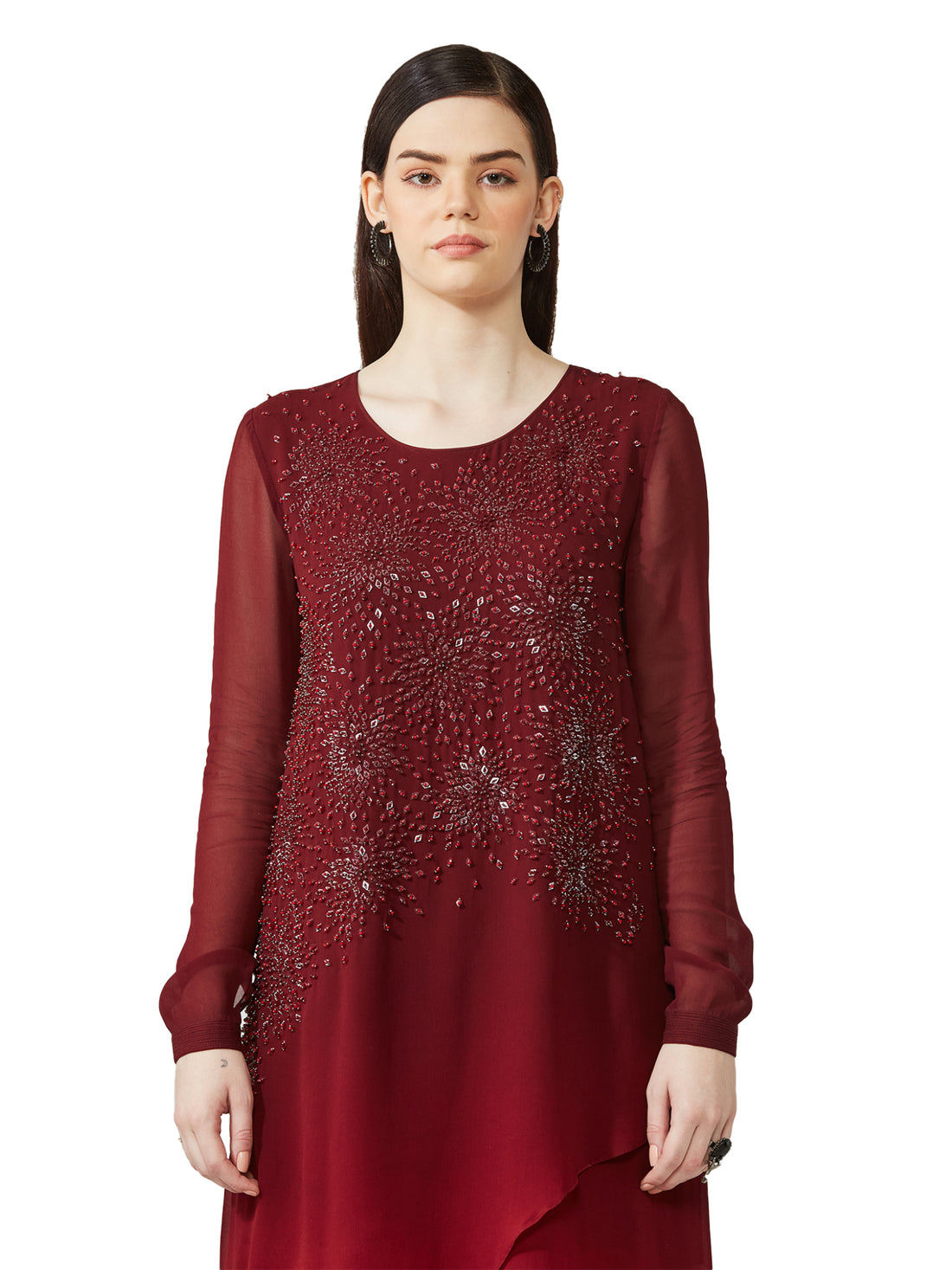 Overlap Asymmetric Ombre Top