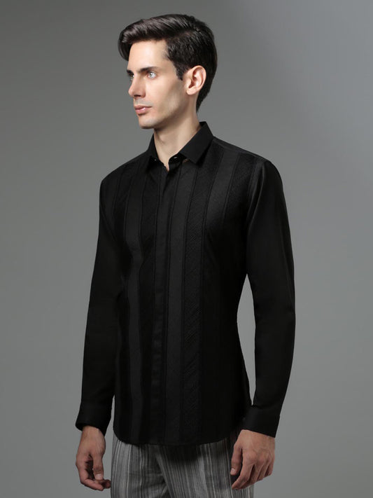 Herringbone Pintuck Shirt
