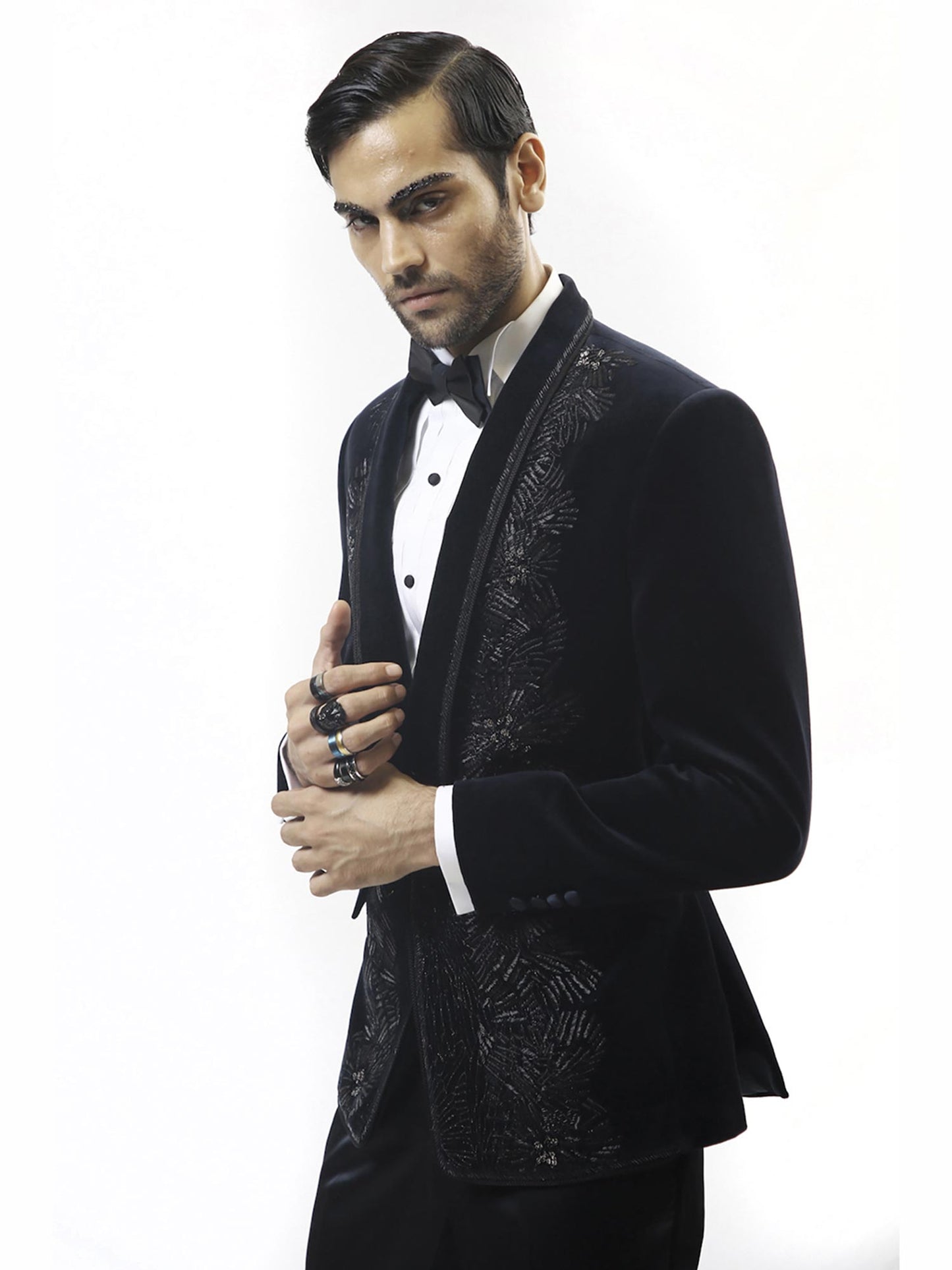 Astrum Hand Embroidered Tuxedo With Trouser