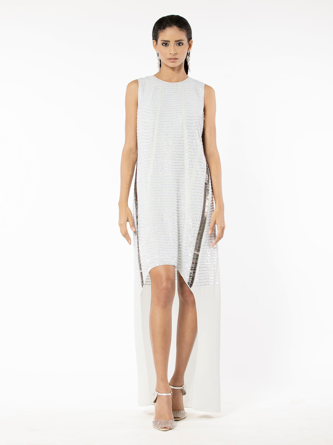 Dove Asymmetric Dress