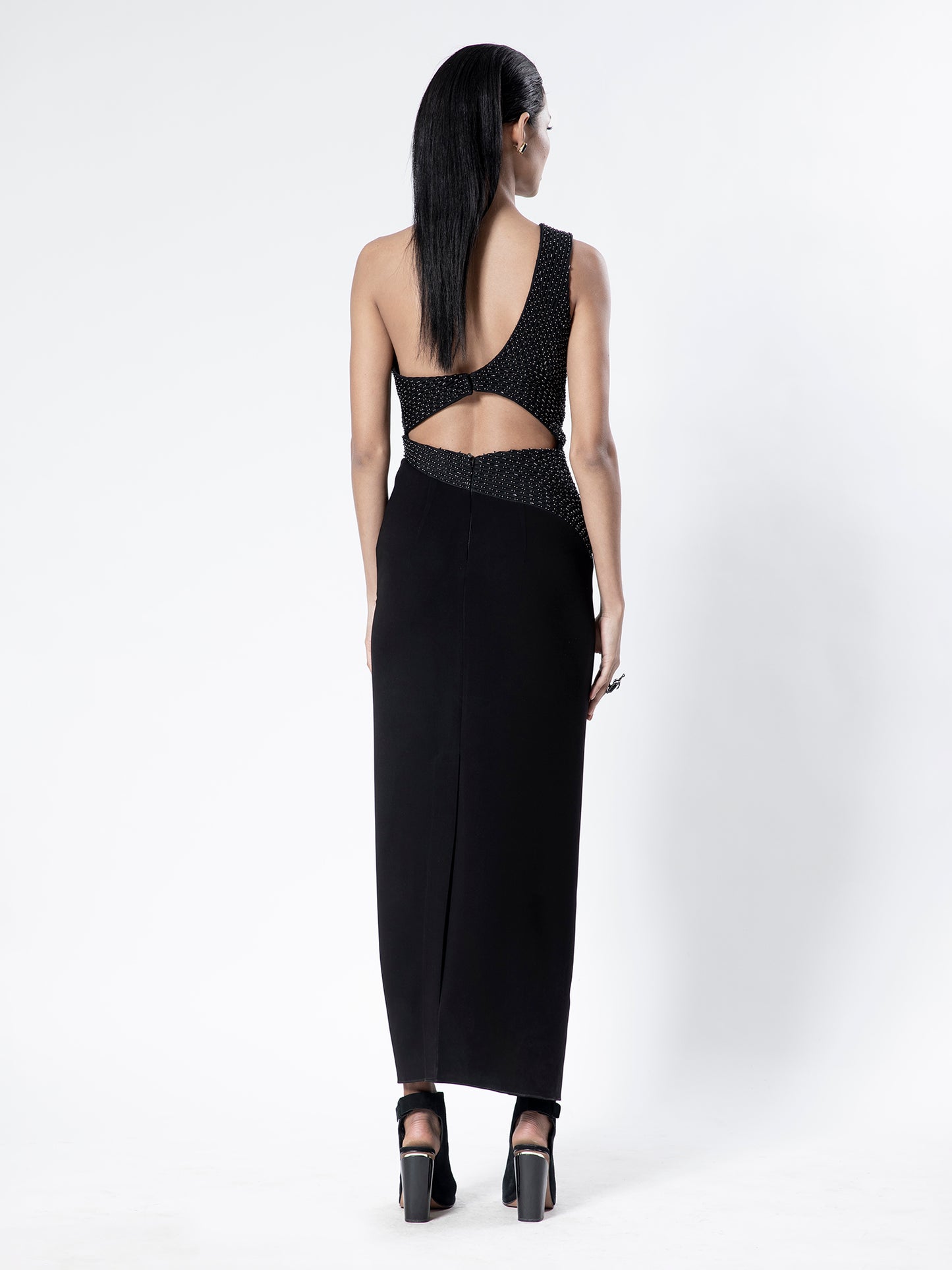 Black One-Shoulder Dress