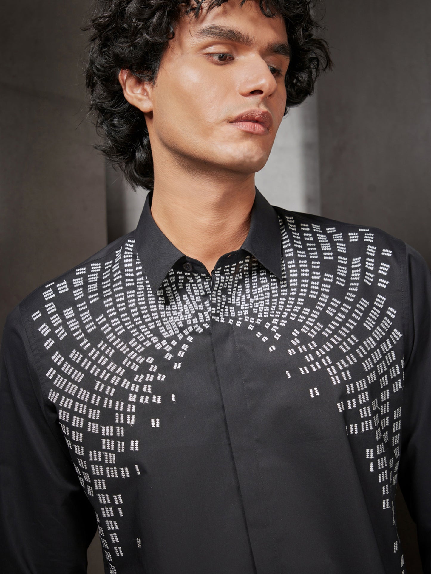 Resham Embroidered Shirt