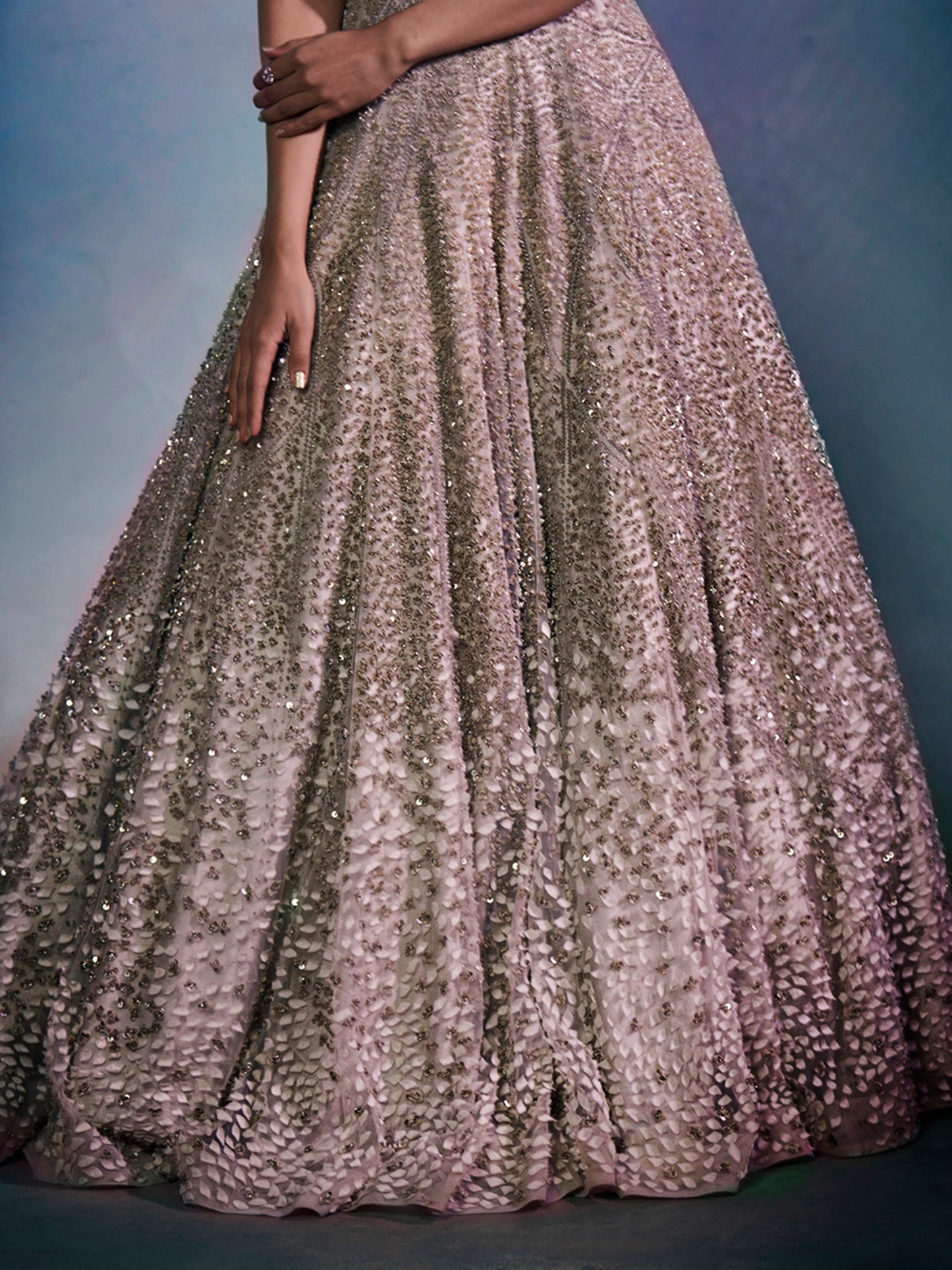 The Meadow Gown With Tasseled Cape