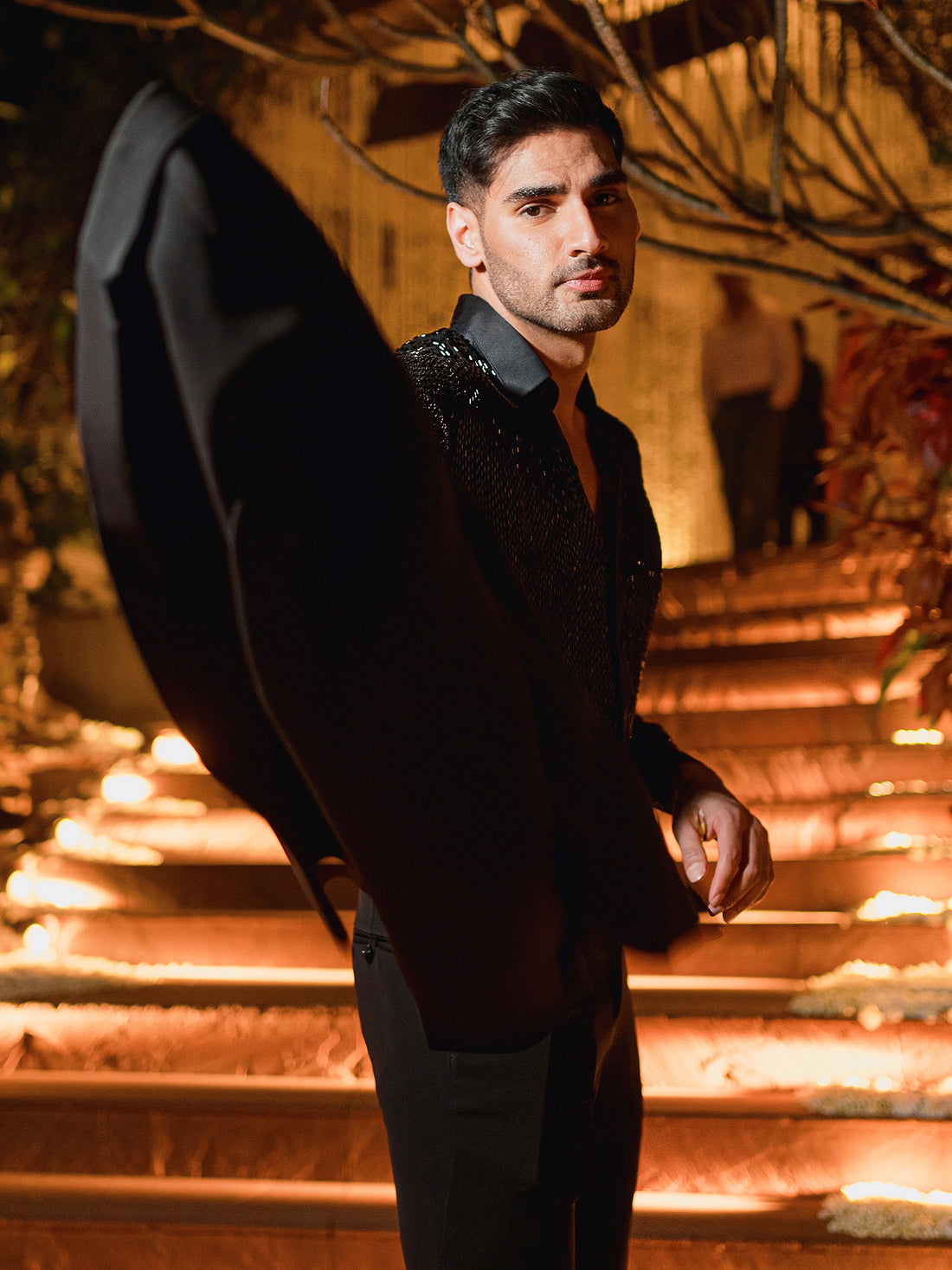Ahan Shetty • In Tuxedo With Fully Sequins Shirt