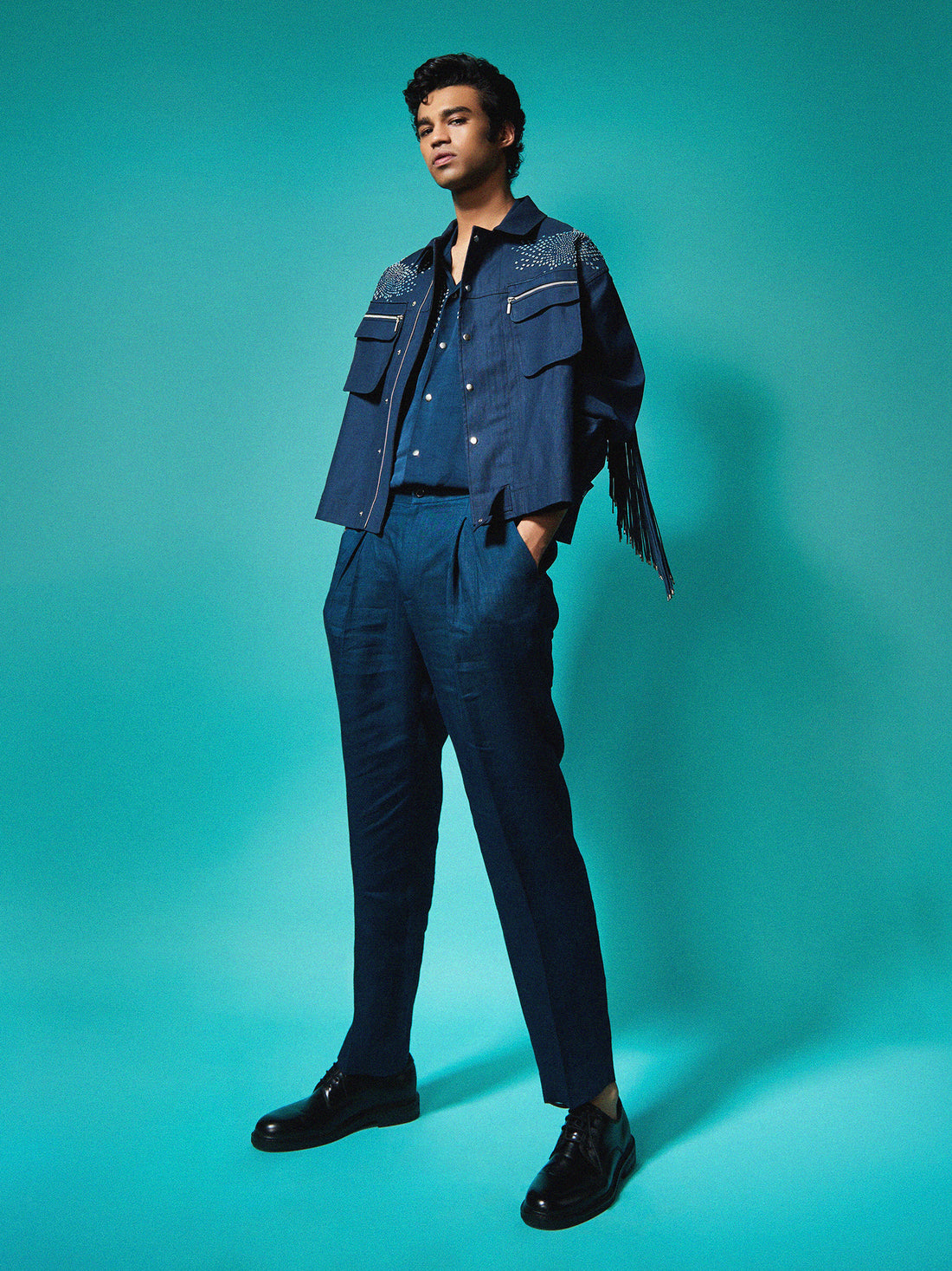 Babil Khan • In Jacket With Pastel Tassels