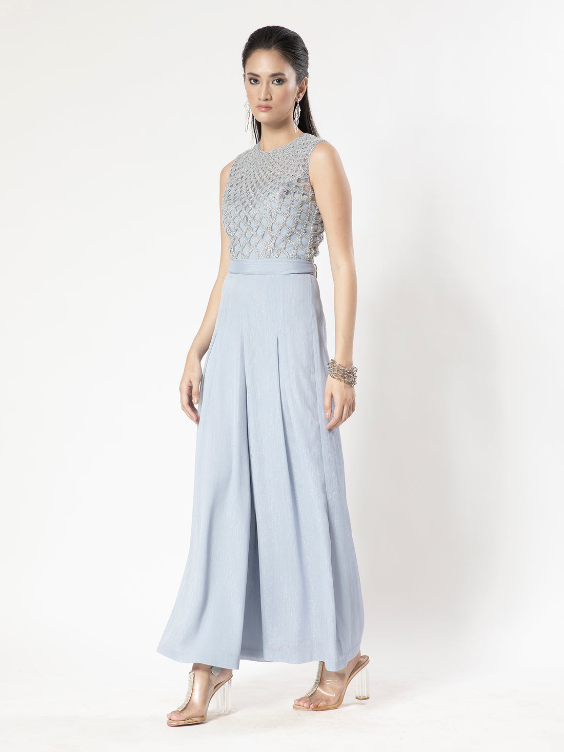 Cutwork Georgette Jumpsuit