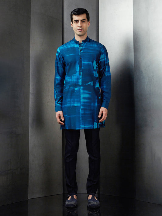 Paint Spread Double Layered Overlap Kurta