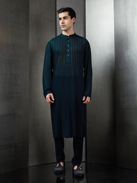 Spaced Out Pintuck Kurta