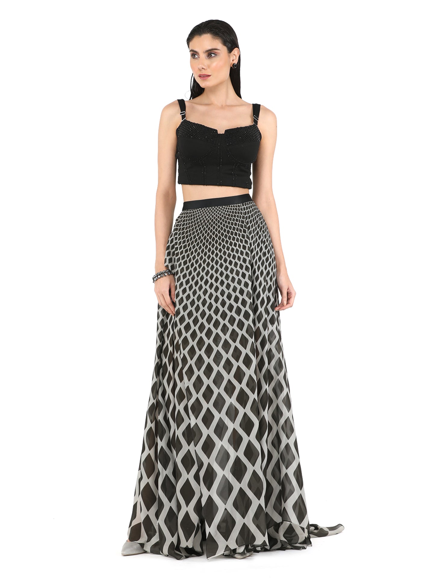 Gradient Diamond Skirt